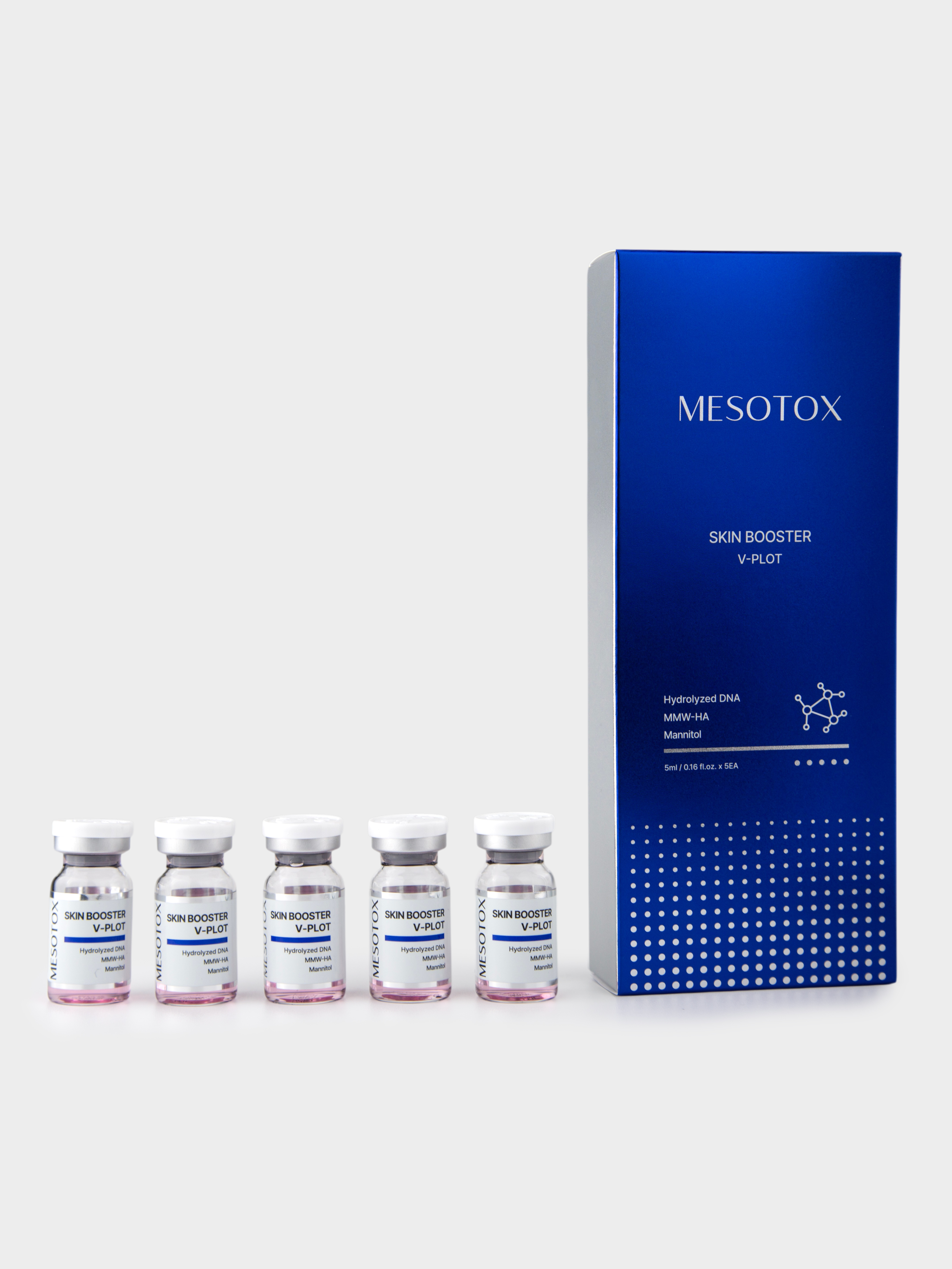 Matrigen Mesotox Skin Booster V-Plot Сыворотка-бустер для лица с НАД+ и ПДРН, 5 мл х 5 шт купить в интернет-магазине Skin-Mag