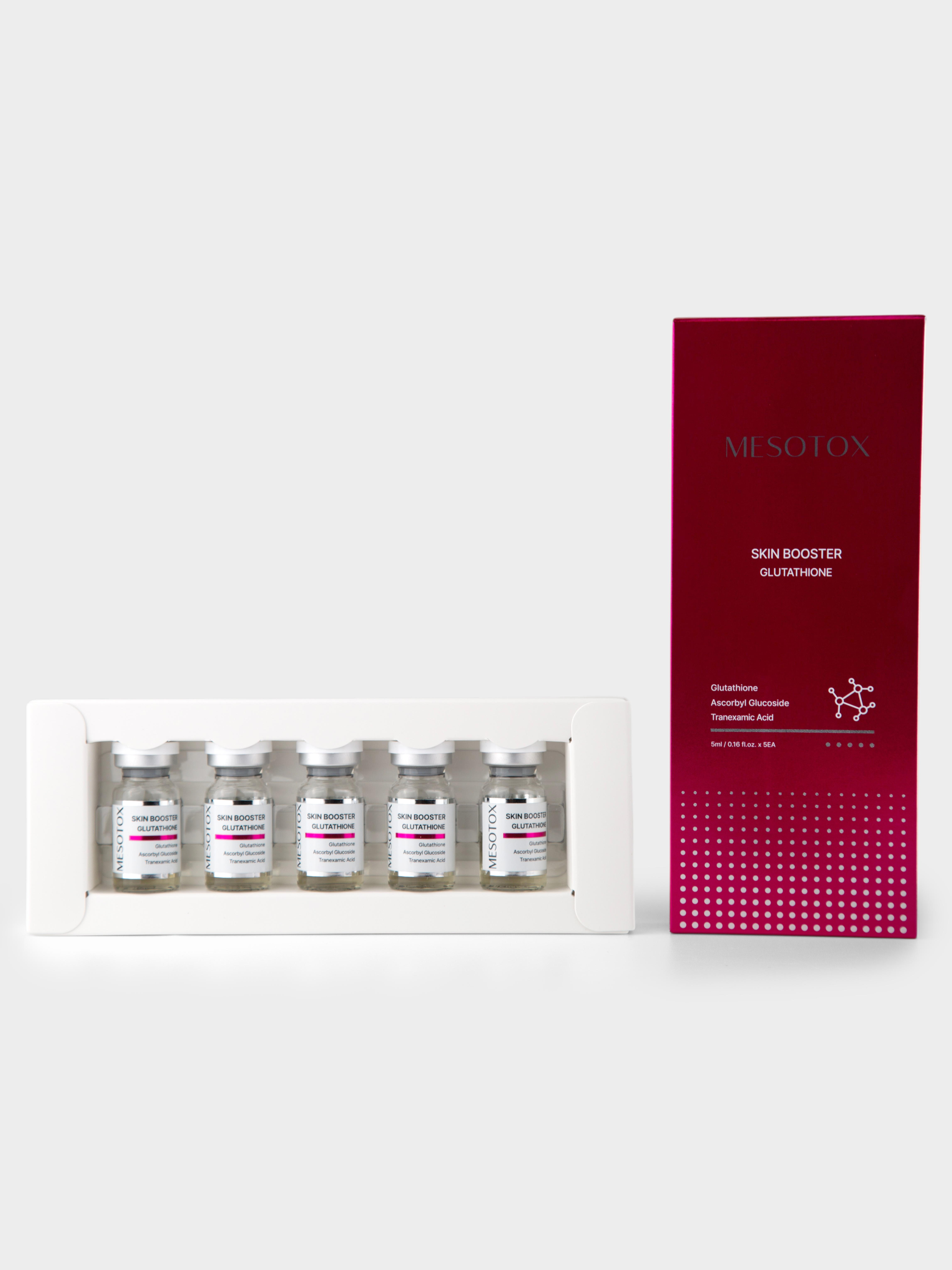 Matrigen Mesotox Skin Booster Glutathione Сыворотка-бустер для лица с глутатионом, 5 мл х 5 шт купить в интернет-магазине Skin-Mag