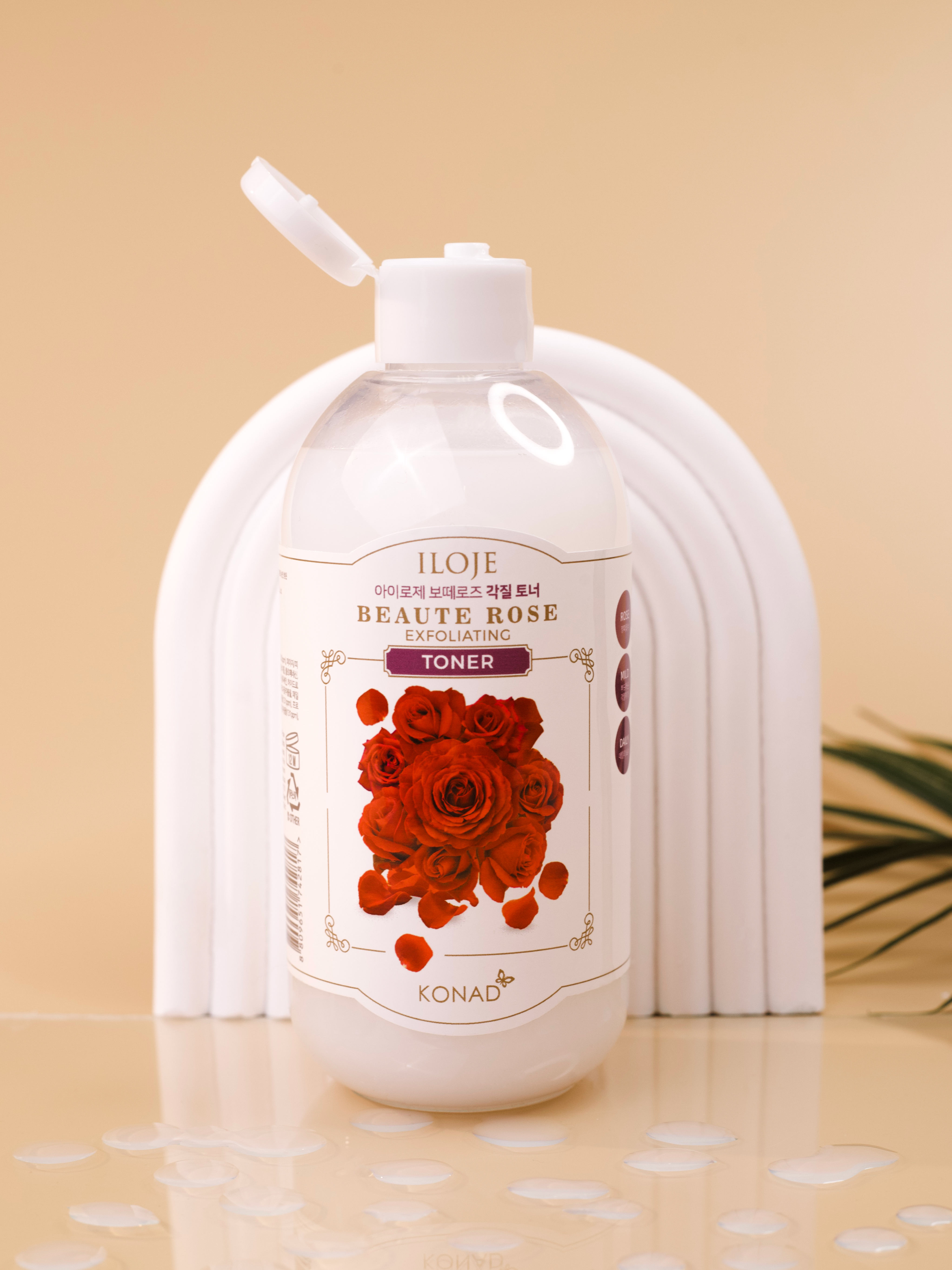 Konad Iloje Beaute Rose Toner Тонер для лица отшелушивающий, 300 мл купить в интернет-магазине Skin-Mag