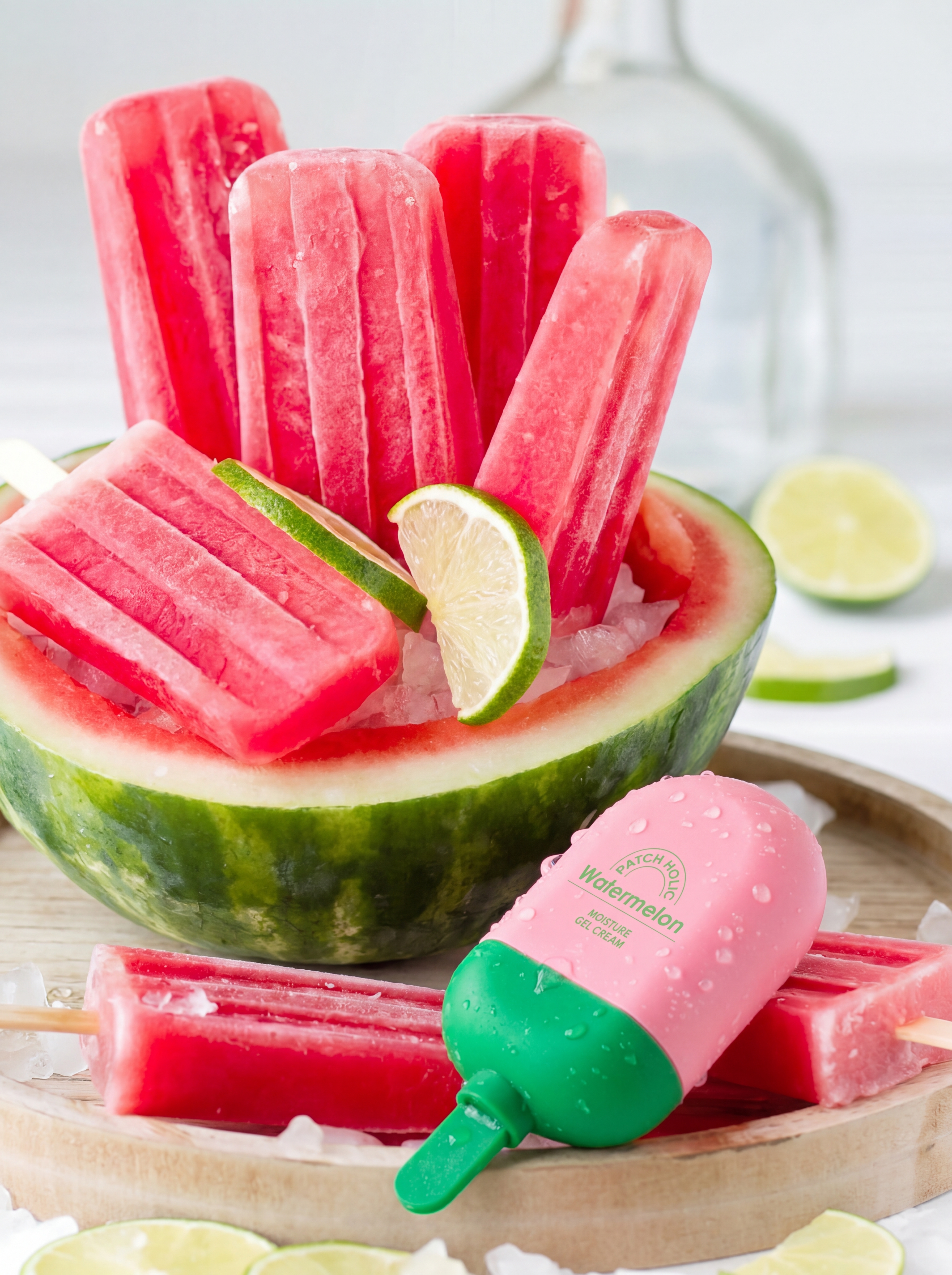 Patch Holic Watermelon Moisture Gel Cream Крем-гель для лица увлажняющий с экстрактом арбуза, 70 мл купить в интернет-магазине Skin-Mag