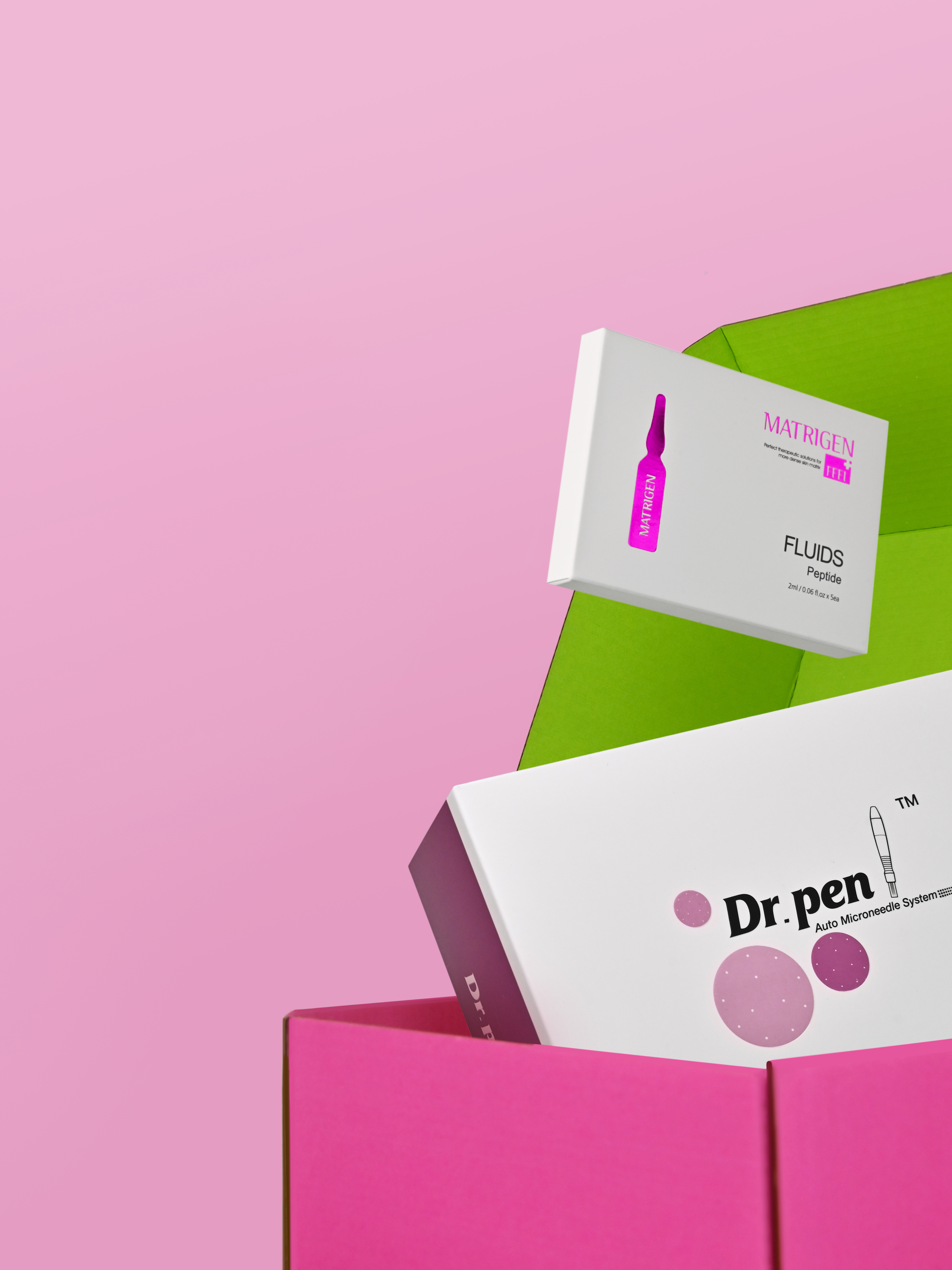 Dr.pen Стартовый набор Дермапен M7 + Мезококтейль Matrigen Peptide Fluids Пептидная сыворотка - флюил для лица, 5 шт х 2 мл купить в интернет-магазине Skin-Mag