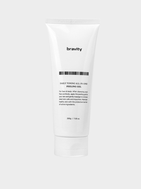 Bravity Daily Toning All In One Peeling Gel Пилинг гель для лица и тела ежедневный, 200 г купить в интернет-магазине Skin-Mag