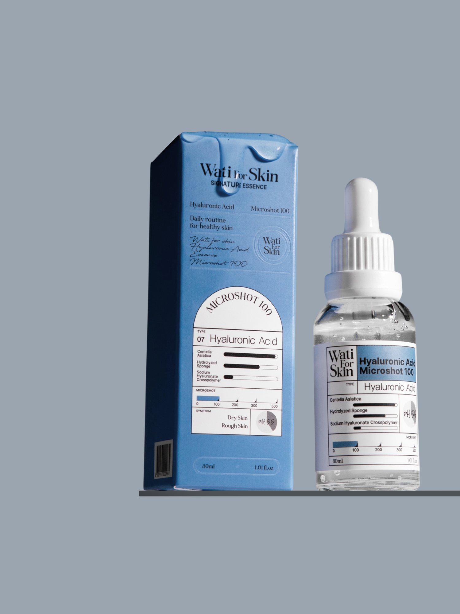 WATI FOR SKIN Hyaluronic Acid Essence Microshot 100 купить в интернет-магазине Skinmag
