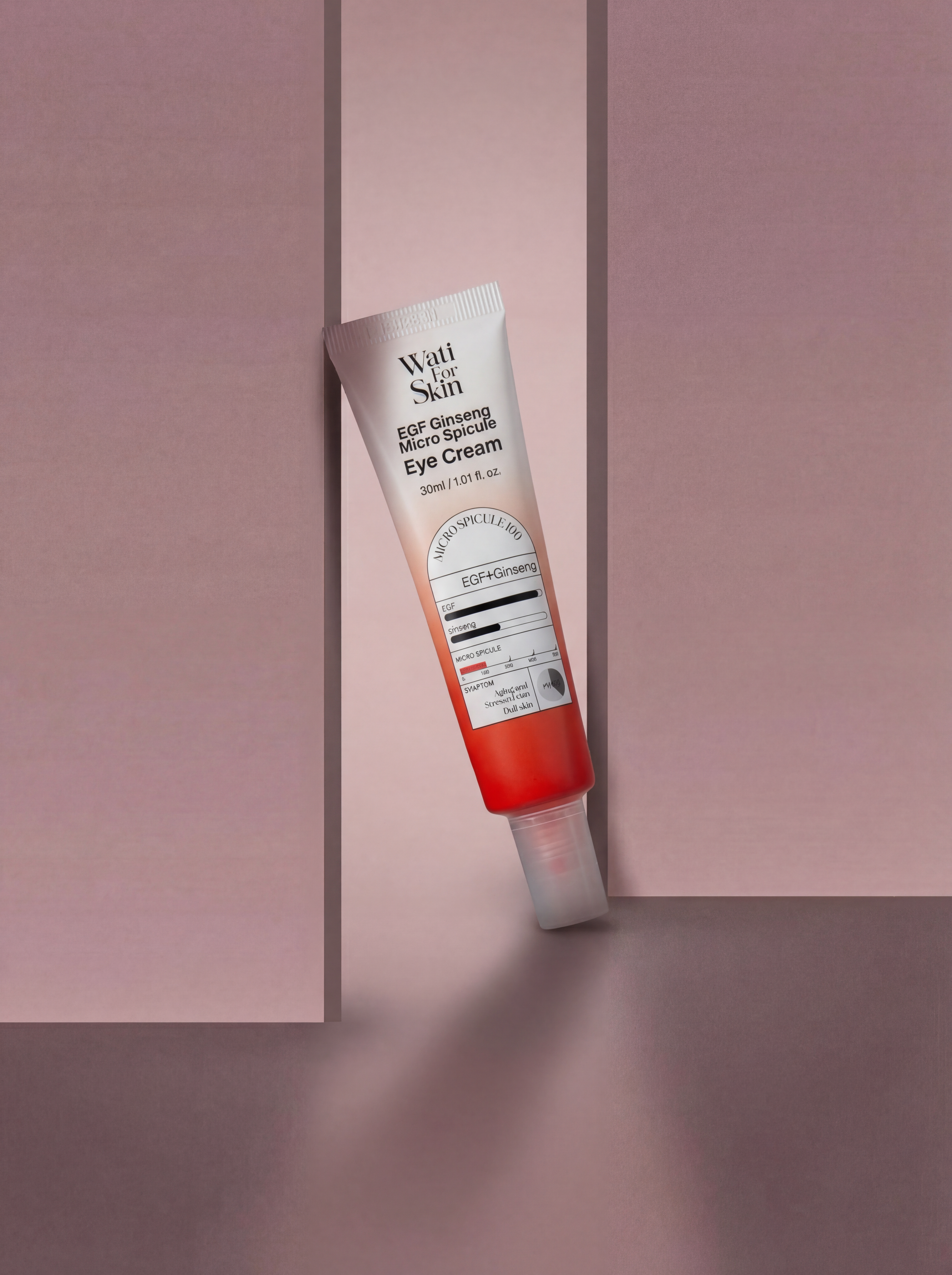 Wati For Skin EGF Ginseng Microshot Eye Cream Крем для области вокруг глаз с EGF пептидами, экстрактом женьшеня и микроиглами, 30 мл купить в интернет-магазине Skin-Mag