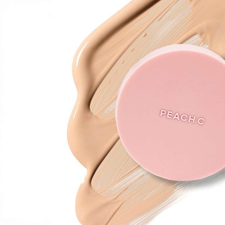 PEACH C Focus On Air Velvet Cushion 02 BEIGE Кушон для лица, оттенок 02 купить в интернет-магазине Skin-Mag