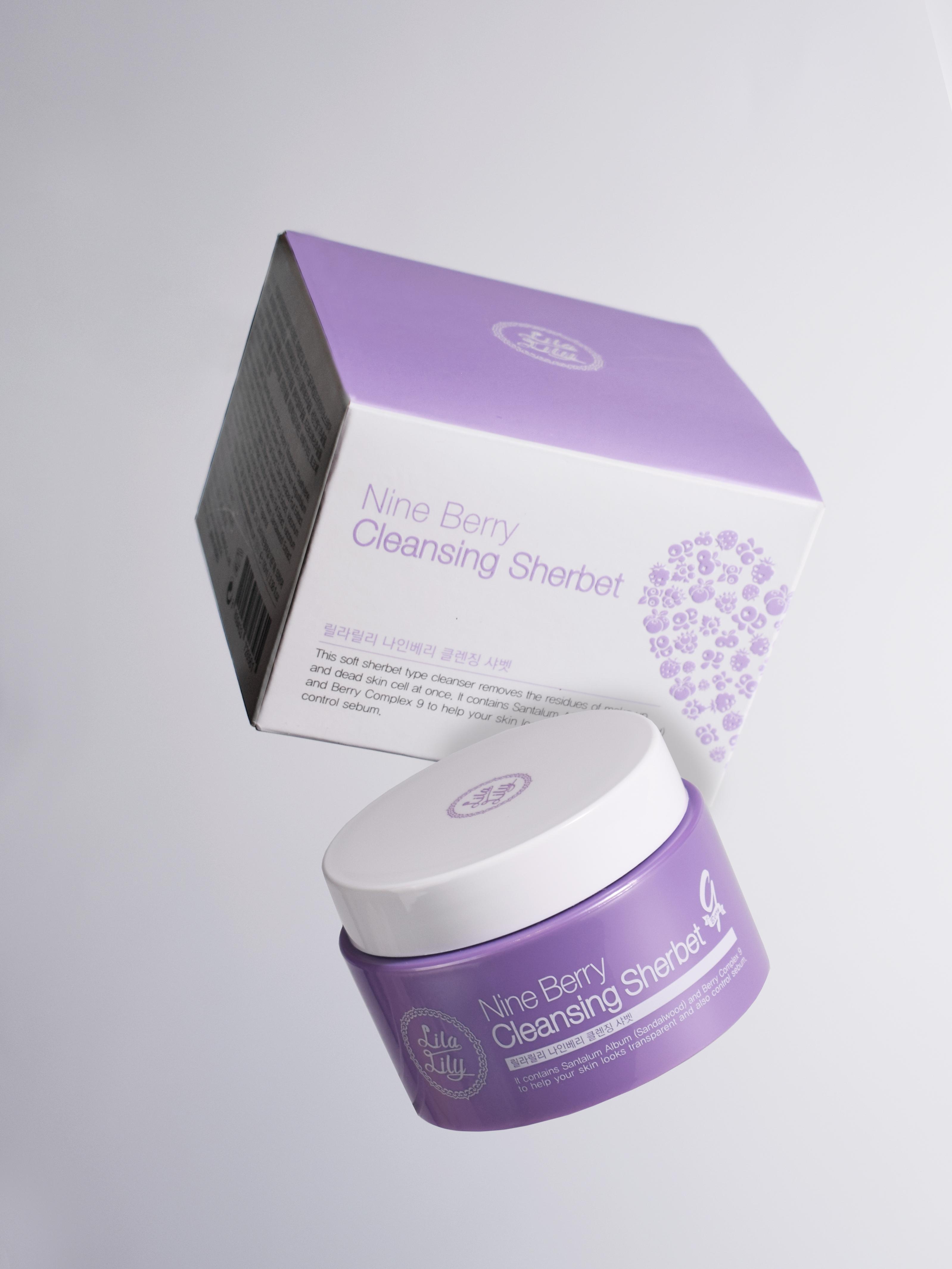 Konad LILA LILY Nine Berry Cleansing Sherbet Щербет для снятия макияжа гидрофильный, 100 мл купить в интернет-магазине Skin-Mag