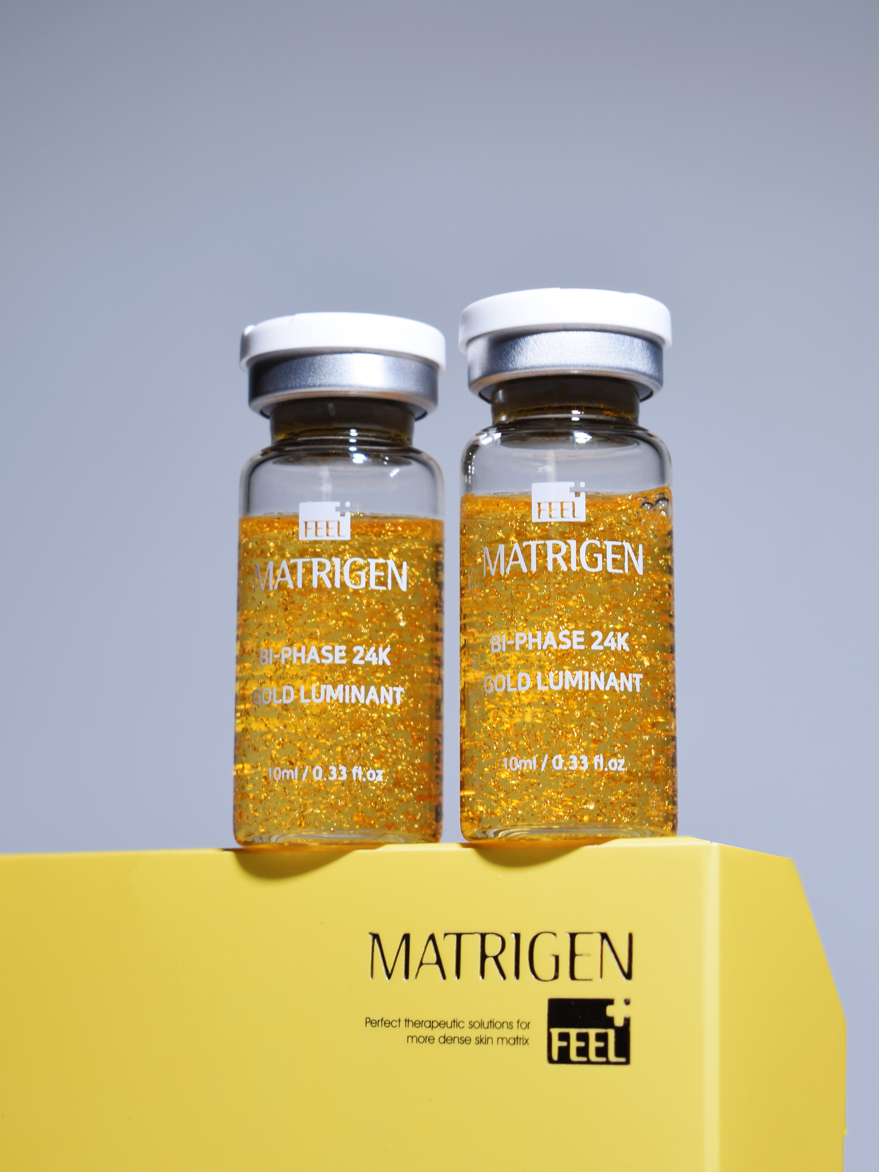Matrigen Bi-Phase 24K Gold Luminant Ampoule Cыворотка для лица с золотом 24К и пептидами, 10 мл х 2 шт купить в интернет-магазине Skin-Mag