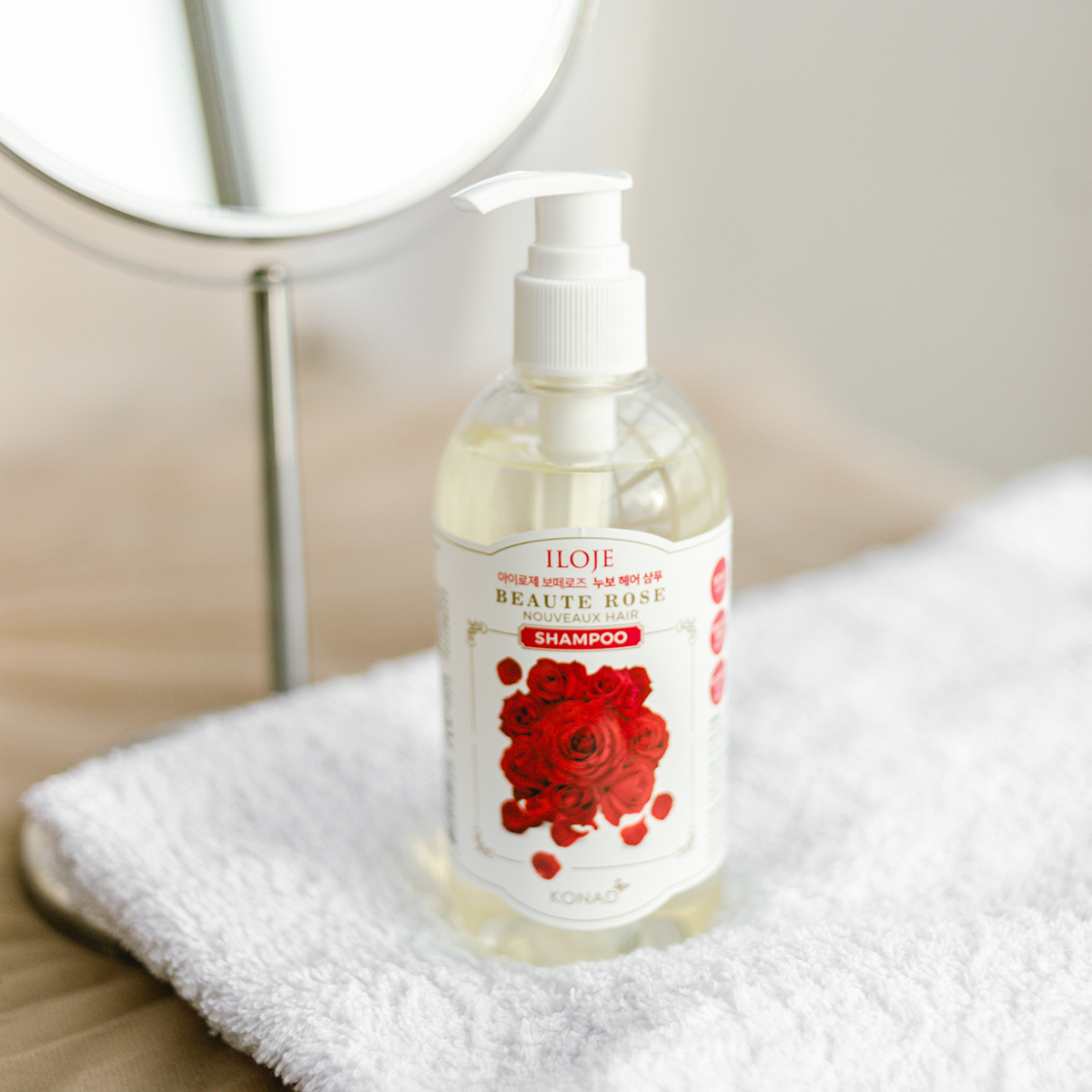 Konad ILOJE BEAUTE ROSE NOUVEAUX HAIR SHAMPOO 300ml купить в интернет-магазине Skin-Mag