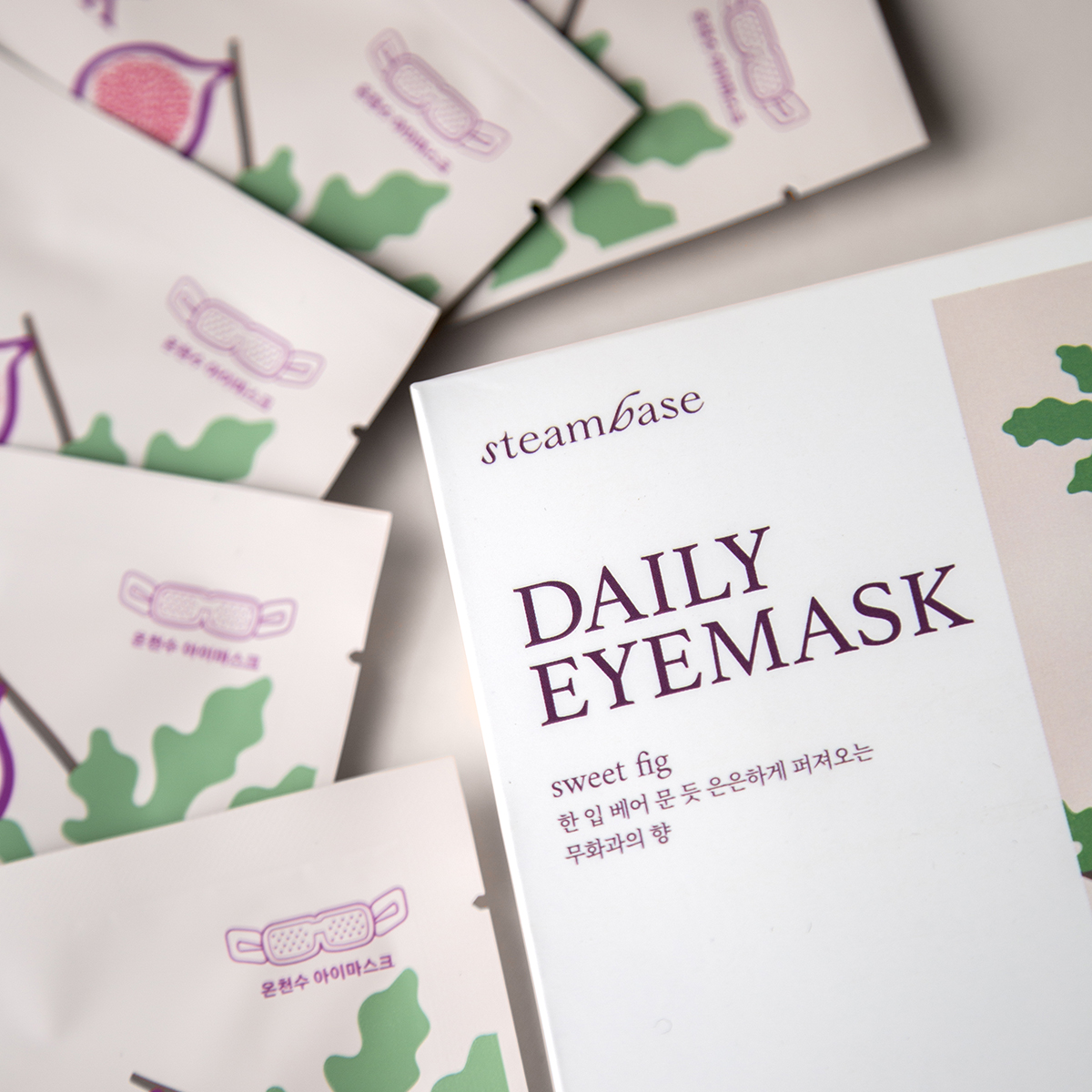 STEAMBASE DAILY EYEMASK SWEET FIG, набор масок с эффектом ароматерапии 5шт купить в интернет-магазине Skin-Mag