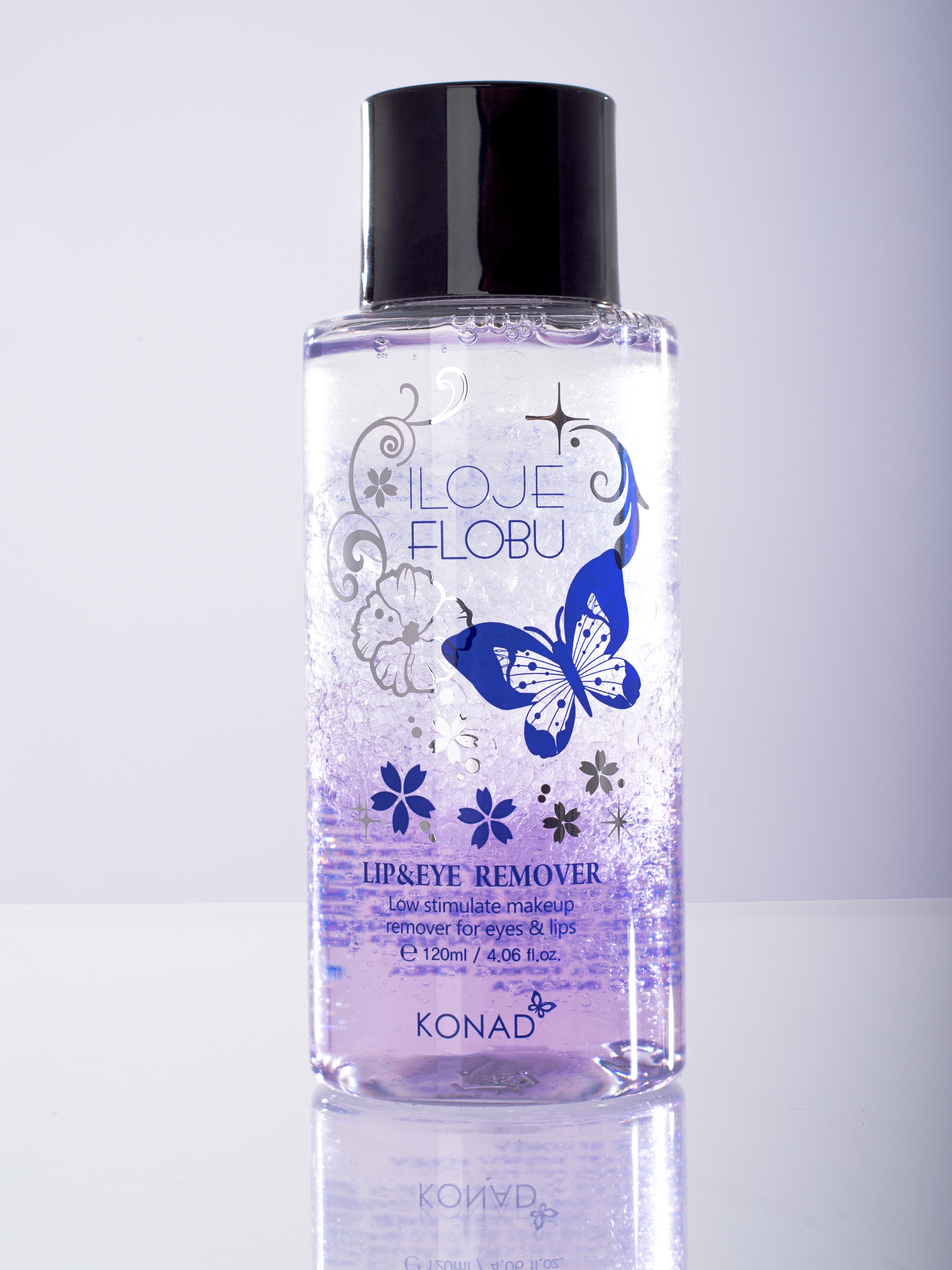 Konad iloje Flobu Lip ＆ Eye Cleaner Средство для снятия макияжа двухфазное, 120 мл купить в интернет-магазине Skin-Mag