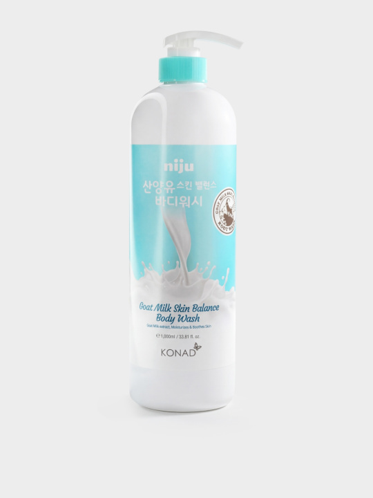 Konad Niju Goat Milk Skin Balance Body Wash Гель для душа с козьим молоком, 1000 мл купить в интернет-магазине Skin-Mag