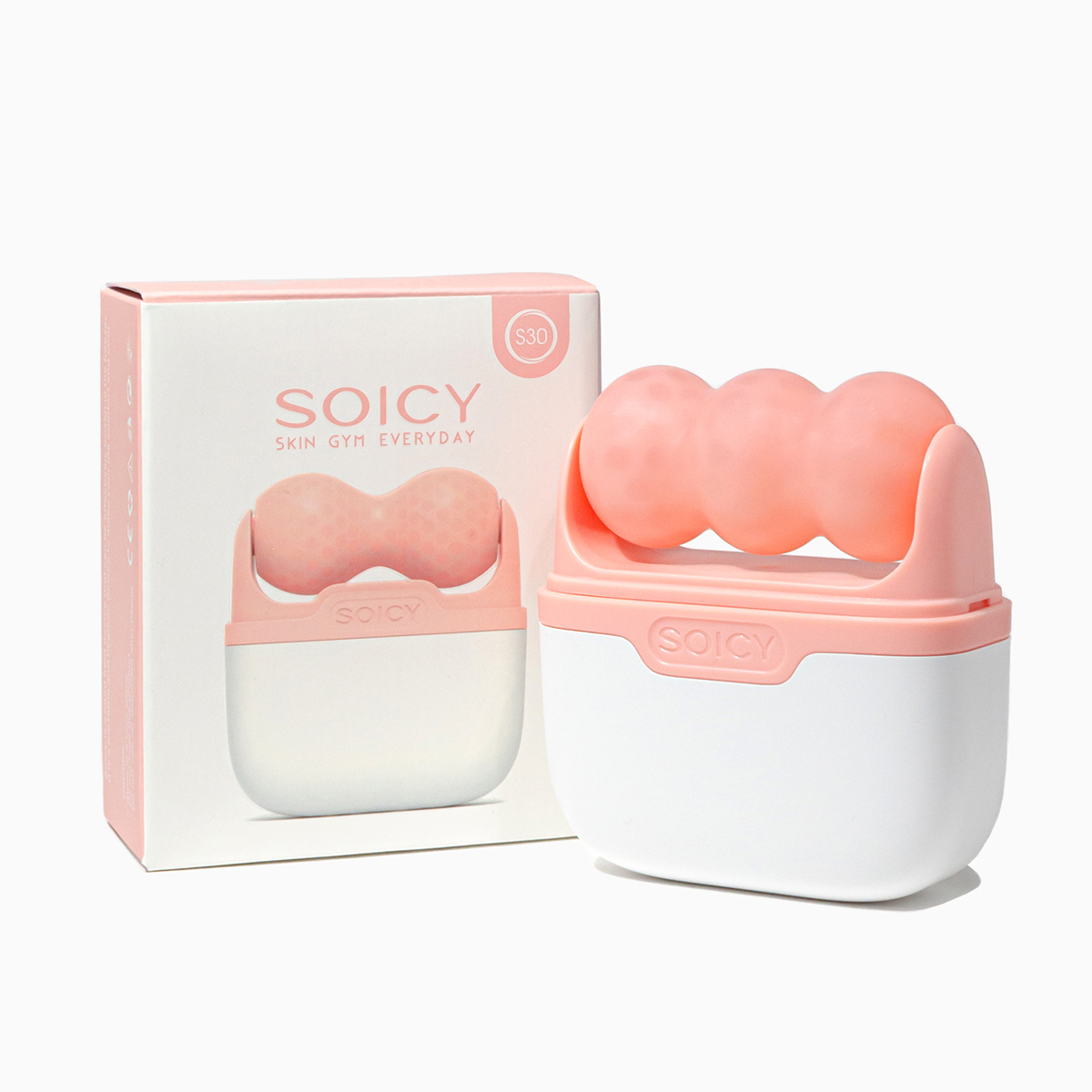 Mezonica Soicy 30 pink Ролликовый массажер для лица и тела, цвет розовый купить в интернет-магазине Skin-Mag