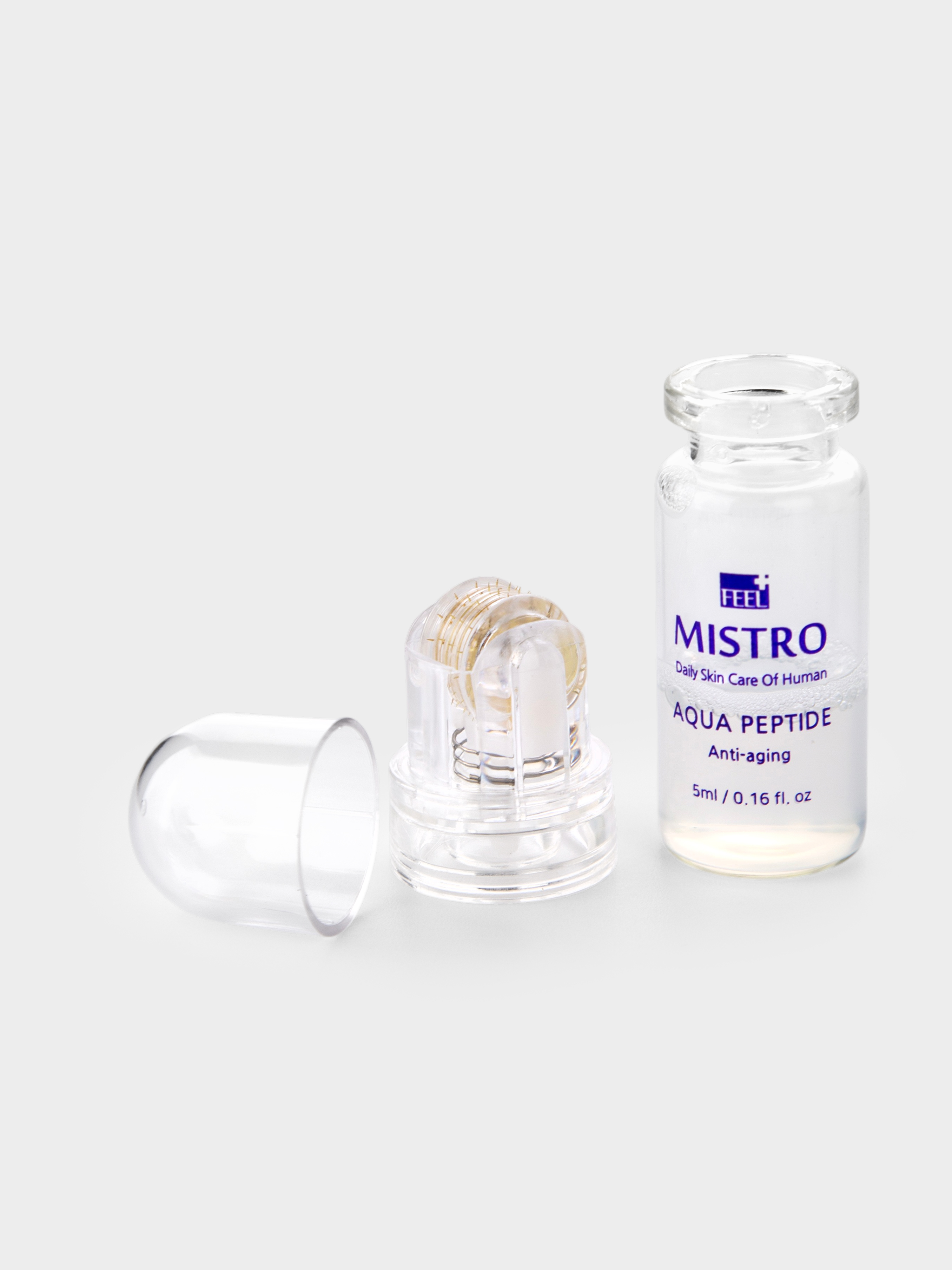 Набор средств ухода №042 Сыворотка для лица с пептидами 5 мл и насадкой мезороллером 64 иглы купить в интернет-магазине Skin-Mag