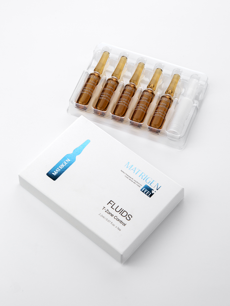 Matrigen T-Zone Control Fluids Сыворотка - флюид матирующая для ухода за Т-зоной лица, 2,2 мл х 5 шт купить в интернет-магазине Skin-Mag