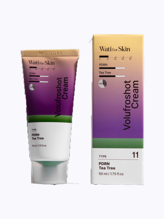 Wati For Skin PDRN Tea Tree Volufroshot Cream Крем для лица ПДРН Чайное дерево, 50 мл