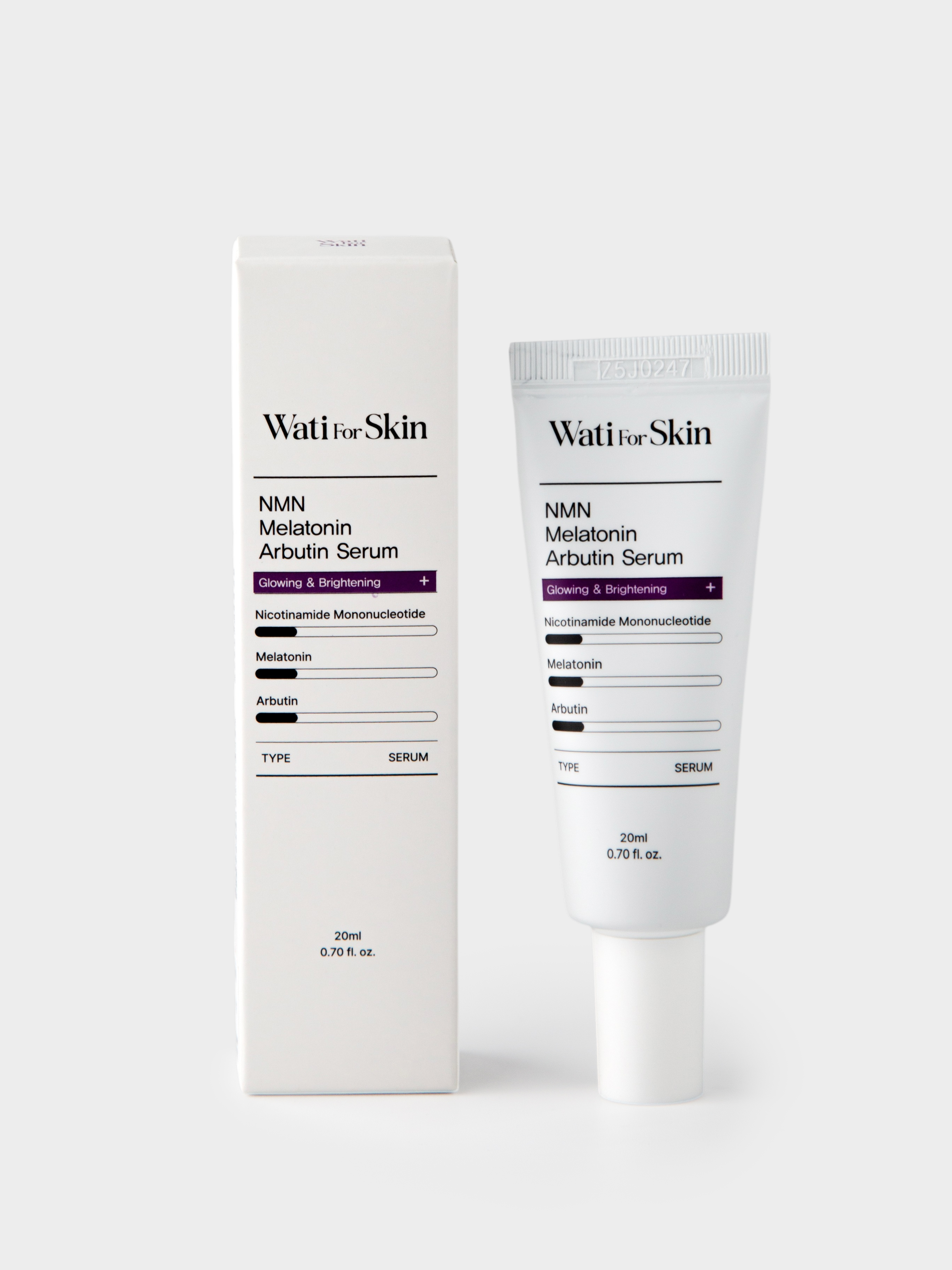 Wati For Skin NMN Melatonin Arbutin Serum Сыворотка для лица с НМН, мелатонином и арбутином, 20 мл купить в интернет-магазине Skin-Mag