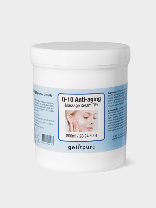 Medisance Metro Korea Recovery Q-10 Anti-aging Massage Cream RF Омолаживающий массажный аппаратный крем для лица и тела с коэнзим Q10, 800 мл купить в интернет-магазине Skin-Mag
