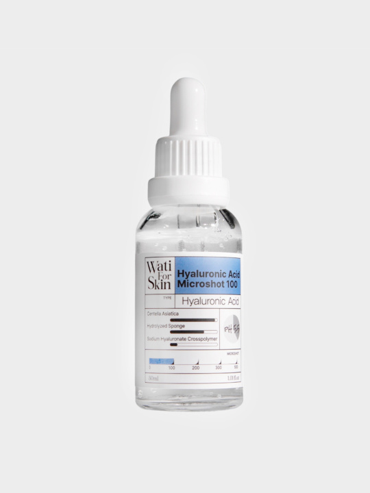 Wati For Skin Hyaluronic Acid Essence Microshot 100 Эссенция для лица с микроиглами и гиалуроновой кислотой, 30 мл купить в интернет-магазине Skin-Mag
