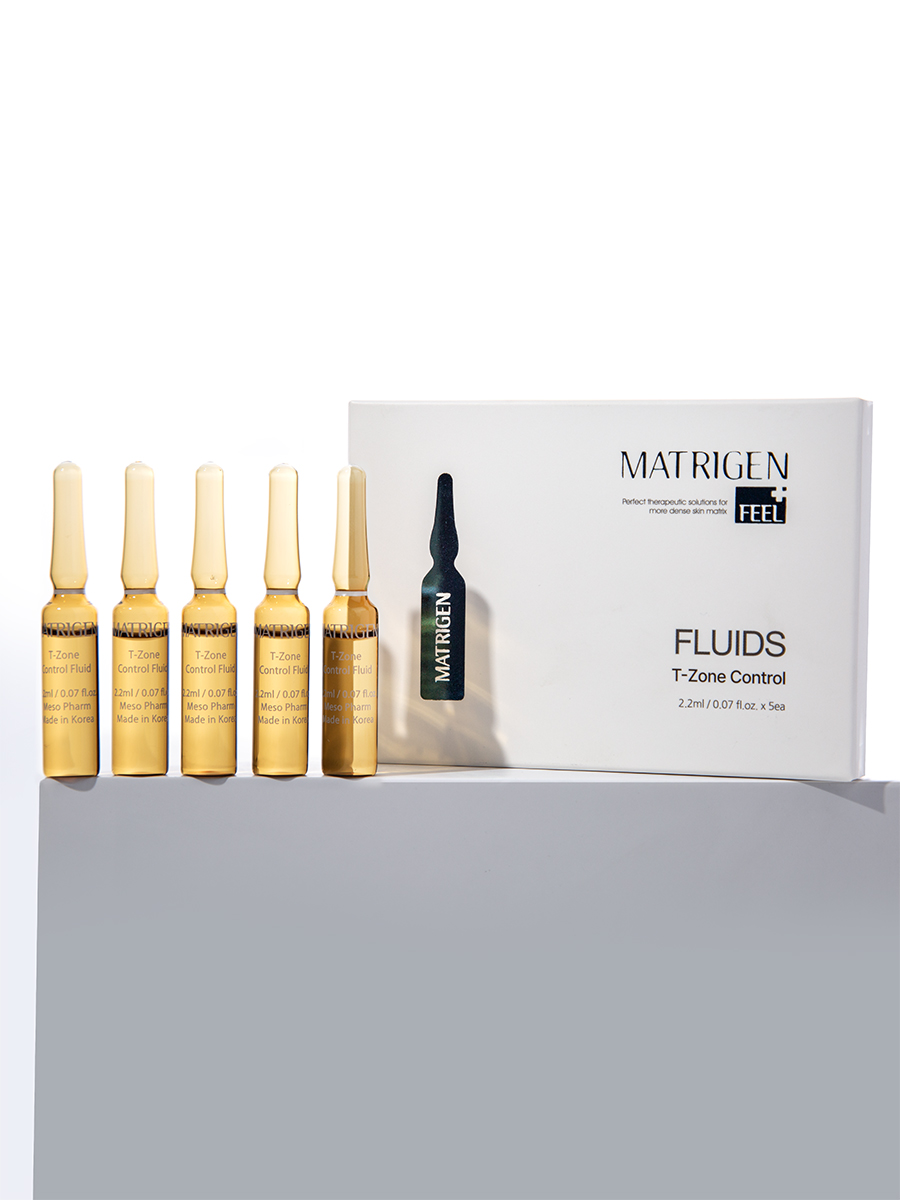 Matrigen T-Zone Control Fluids Сыворотка - флюид матирующая для ухода за Т-зоной лица, 2,2 мл х 5 шт купить в интернет-магазине Skin-Mag