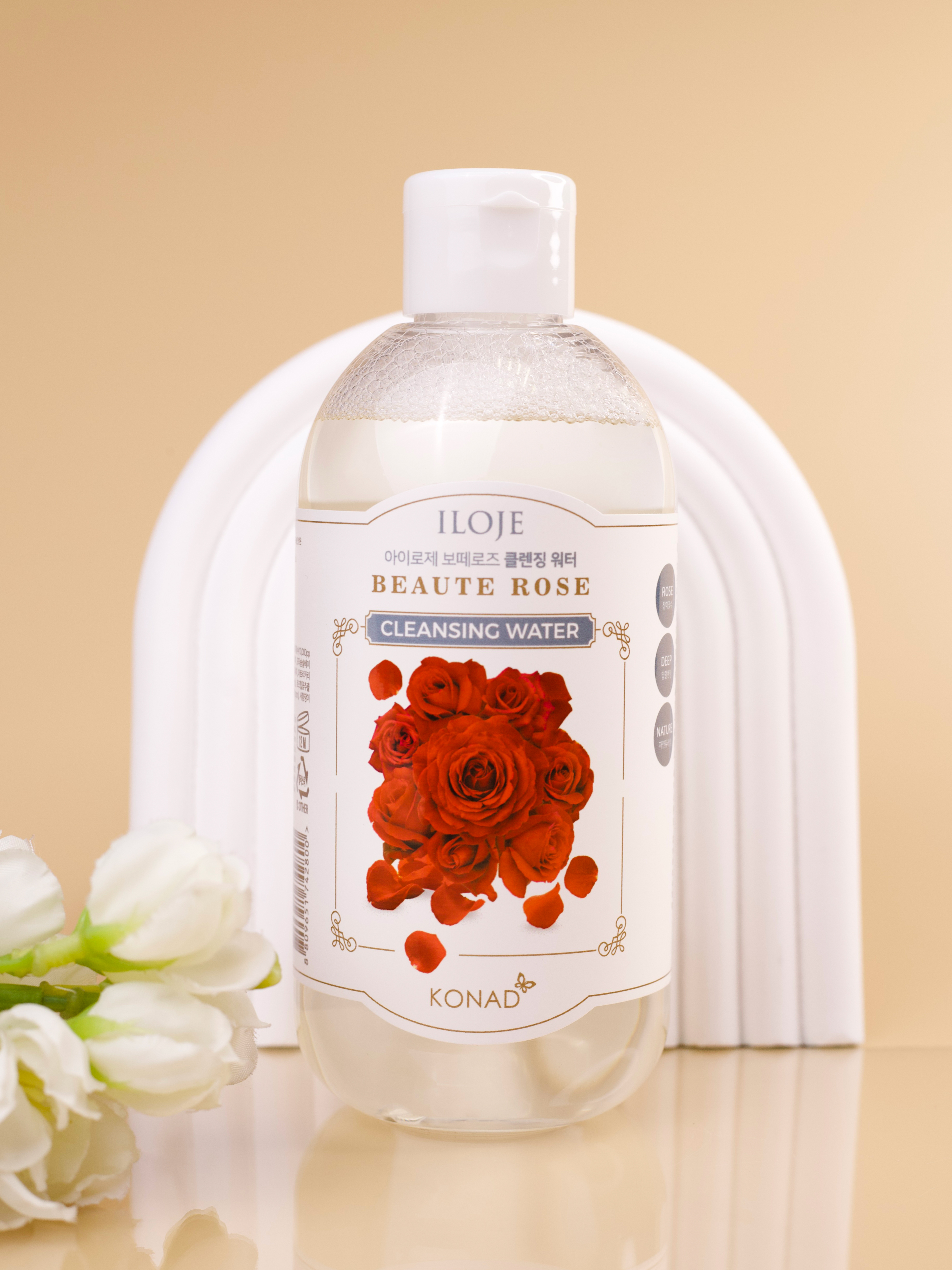 Konad Iloje Beaute Rose Water Мицеллярная вода с дамасской розой, 300 мл купить в интернет-магазине Skin-Mag
