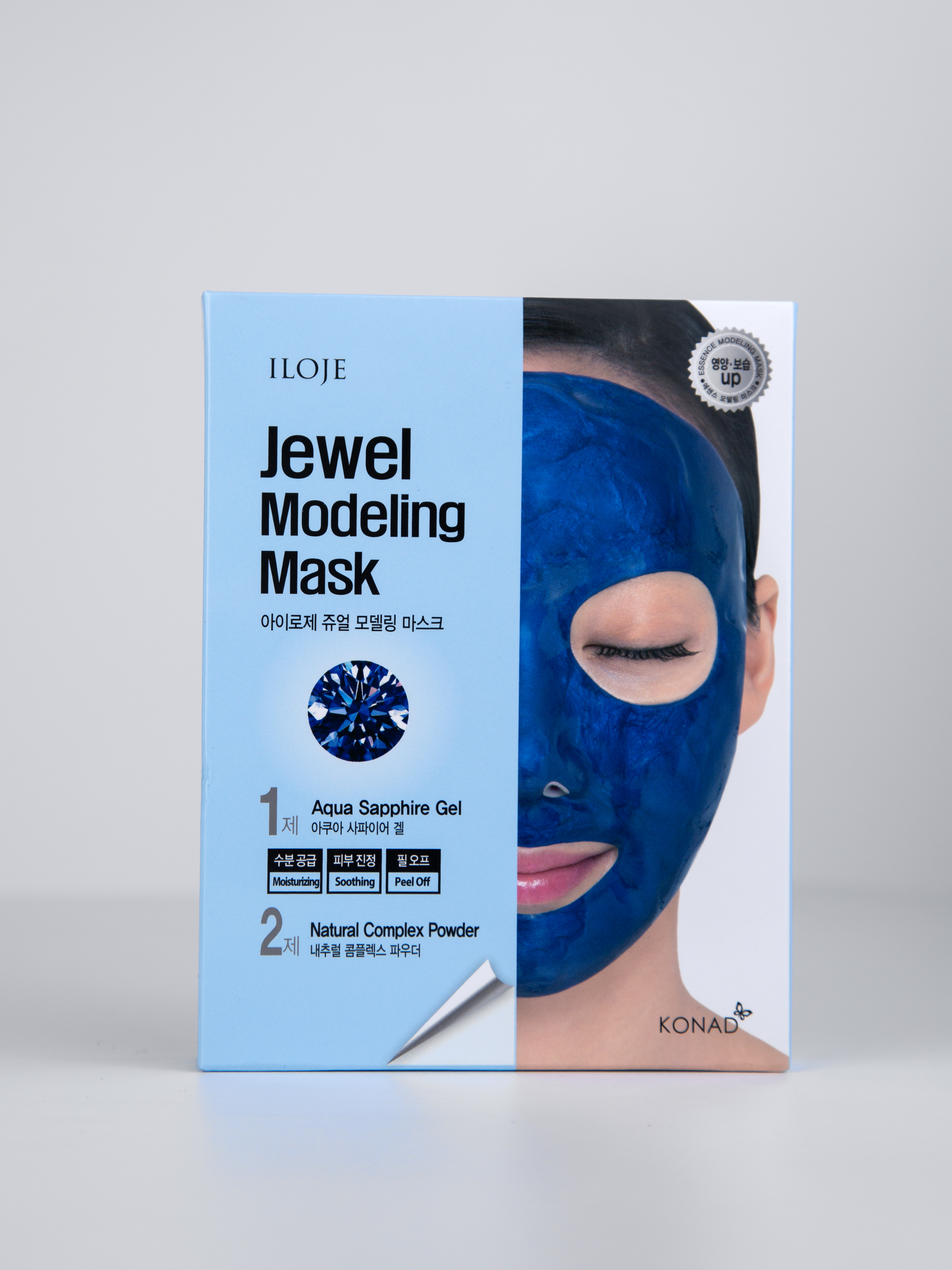 Konad Iloje Jewel Modeling Mask Aqua Sapphire Альгинатная маска с сапфировой пудрой, 1 шт купить в интернет-магазине Skin-Mag