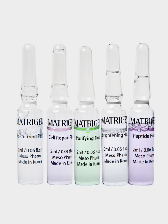 Matrigen Fluid Sample Pouch Сыворотка - флюид для лица 5 видов, 2 мл х 5 шт купить в интернет-магазине Skin-Mag