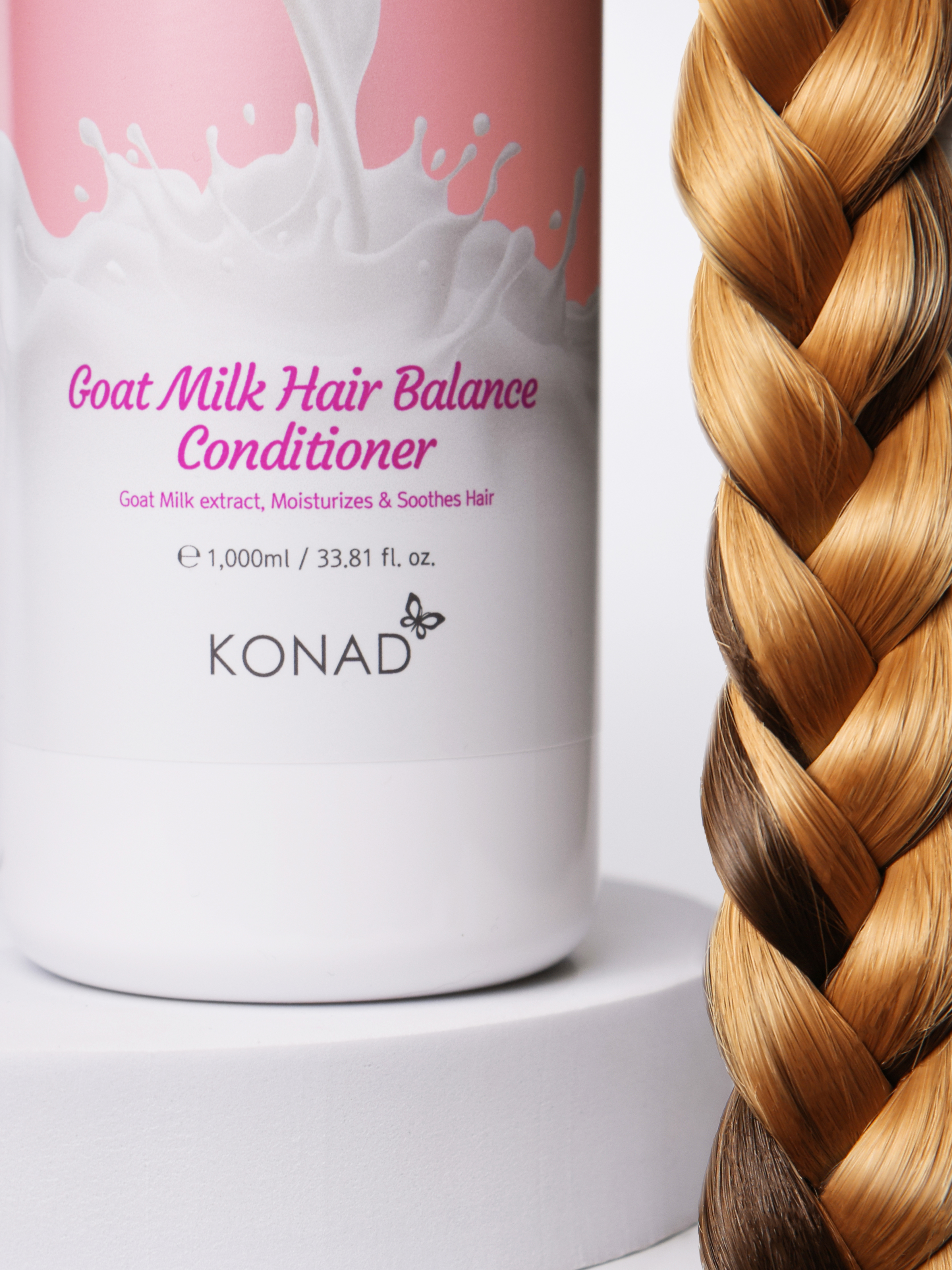 Konad Niju Goat Milk hair Balance Conditioner Кондиционер для объема и блеска волос с козьим молоком, 1000 мл купить в интернет-магазине Skin-Mag