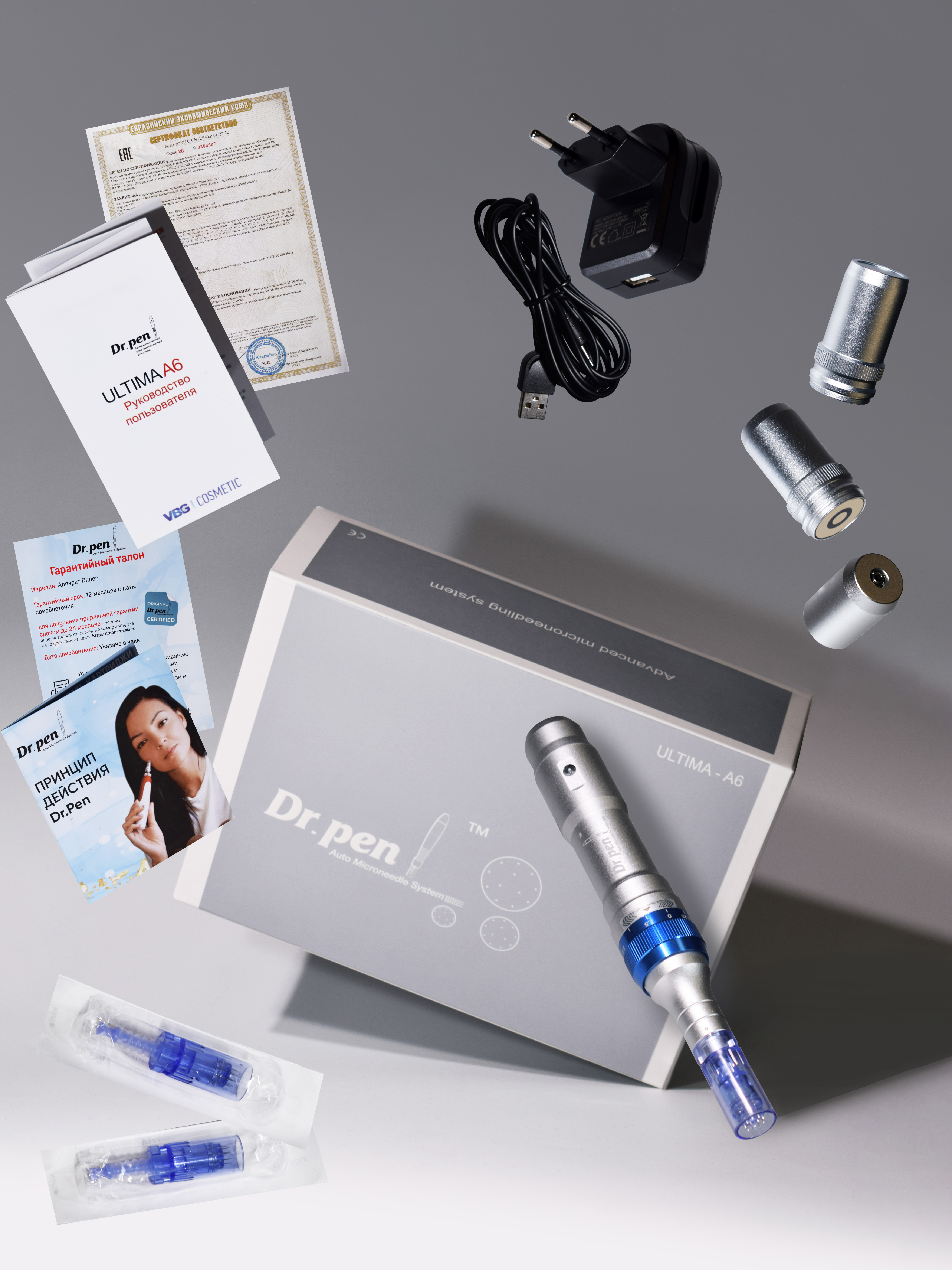 Dr.pen A6 Аппарат для фракционного микроштампинга / электрический массажер для лица / дермапен ULTIMA - A6 купить в интернет-магазине Skin-Mag