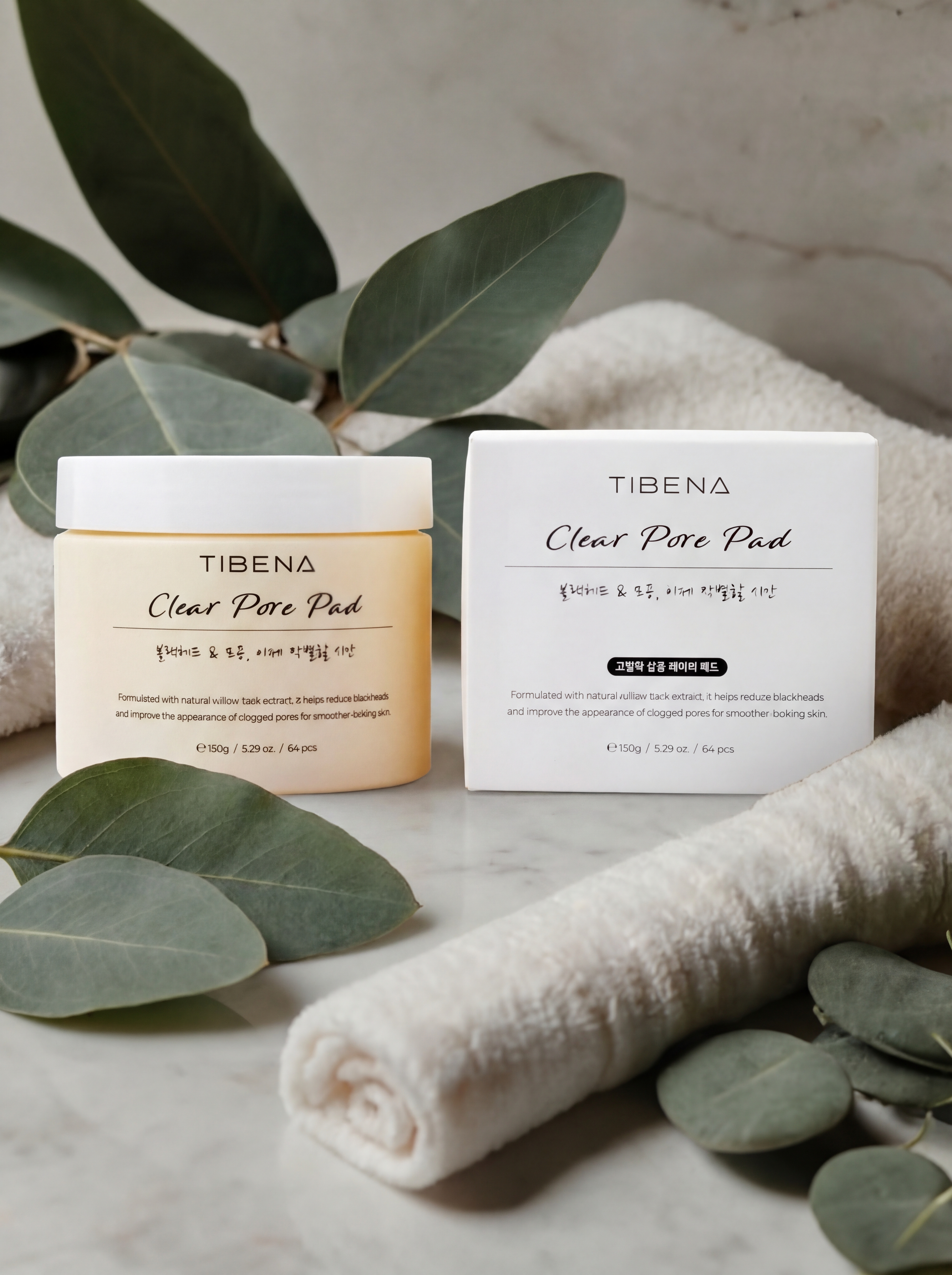 Konad Tibena Clear Pore Pad Очищающие пэды для сужения пор, 64 шт купить в интернет-магазине Skin-Mag
