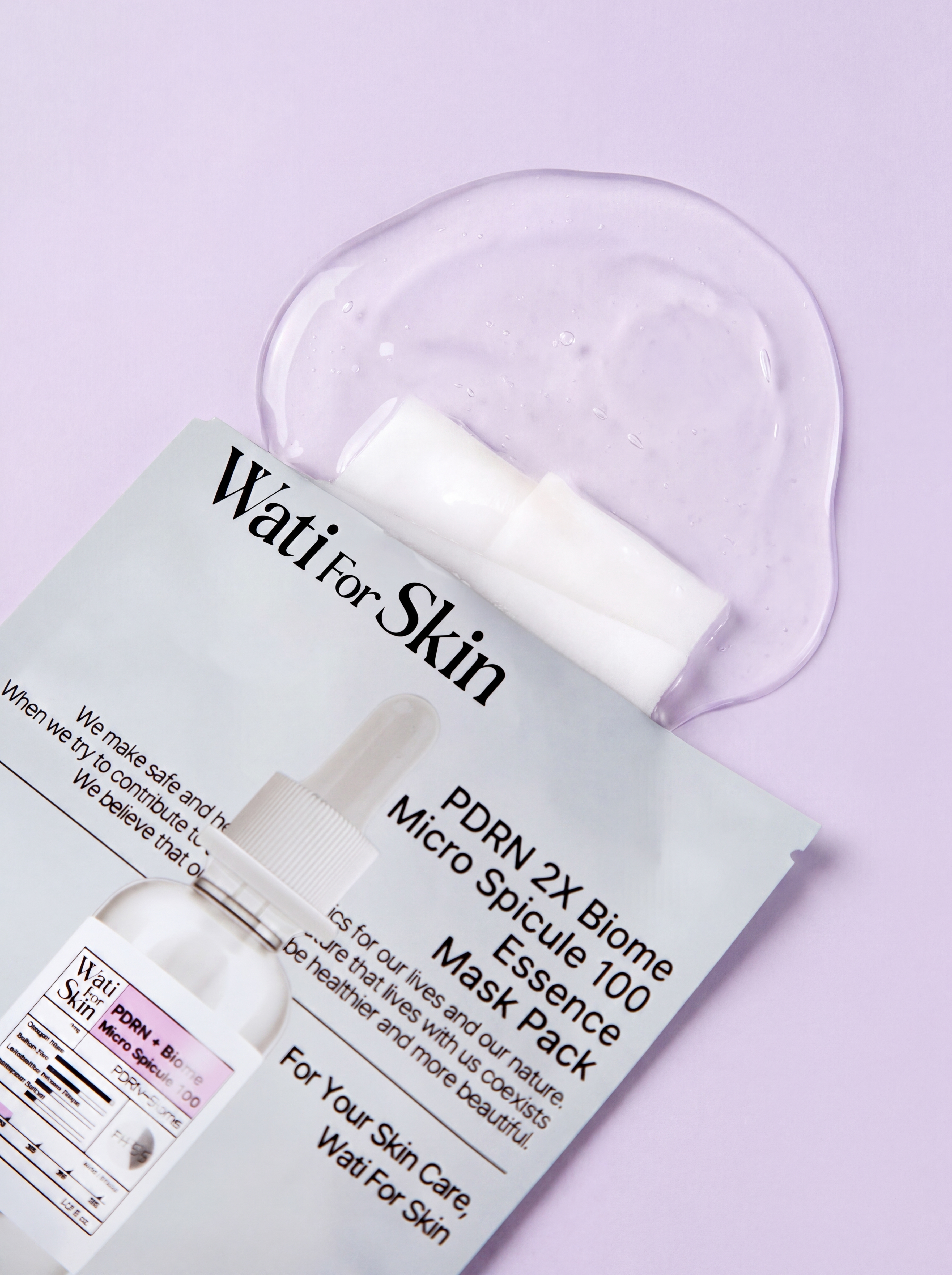 Wati For Skin PDRN 2x Biome Micro Spicule 100 Essence Mask Маска для лица купить в интернет-магазине Skin-Mag