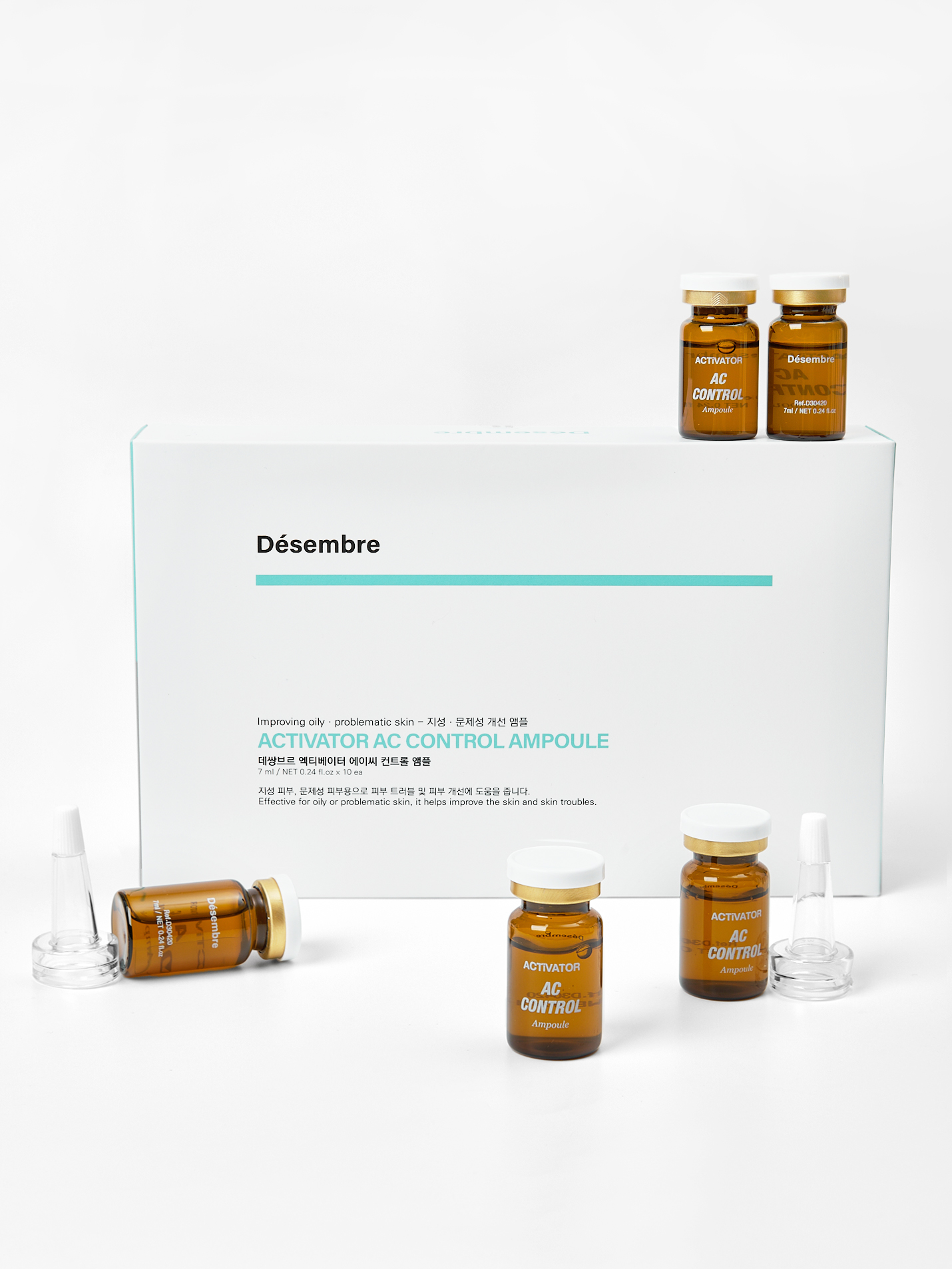 Desembre Activator A.C Control Ampoule Cыворотка для жирной проблемной кожи лица, 7 мл x 10 шт купить в интернет-магазине Skin-Mag