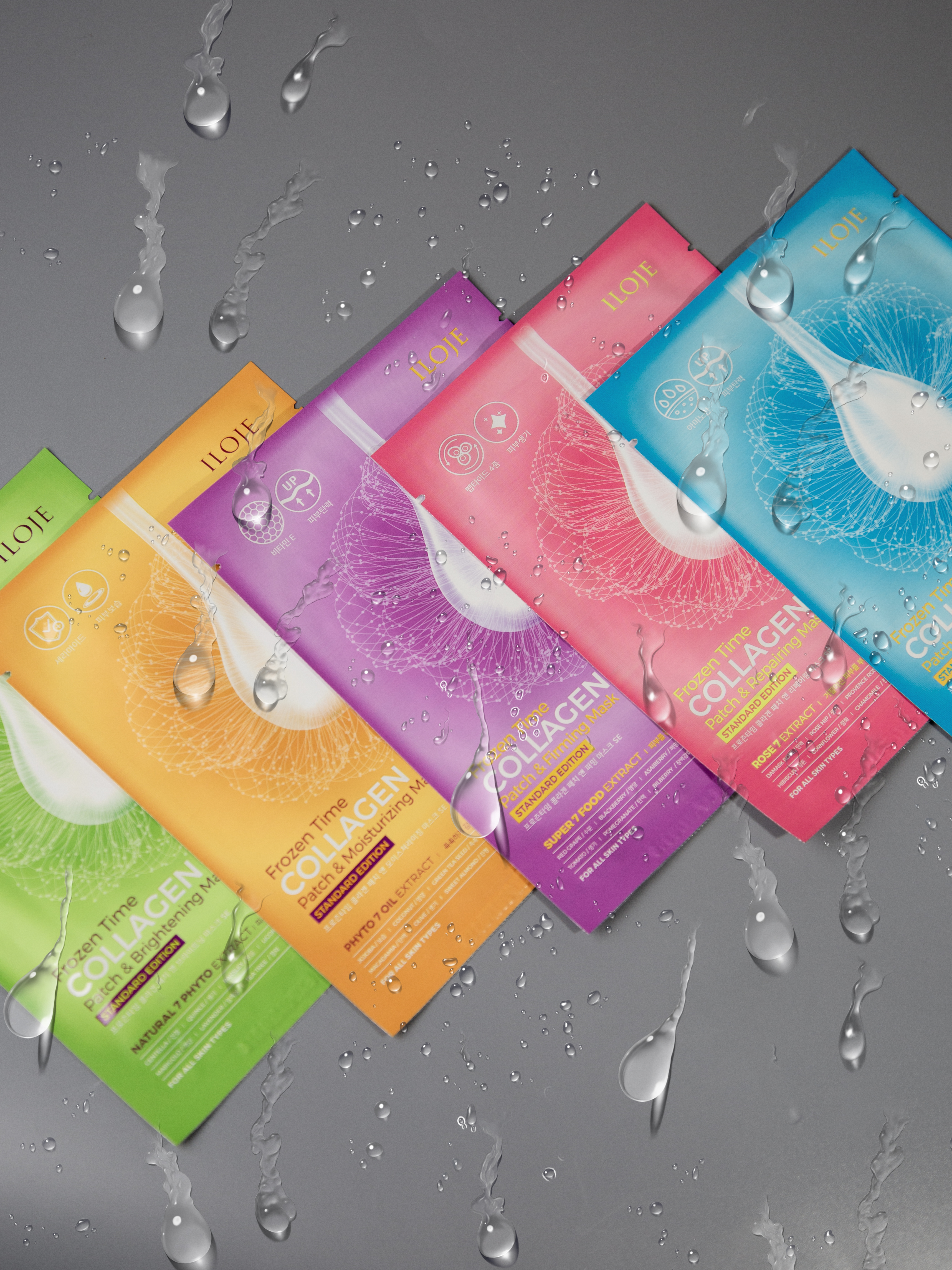 Konad ILOJE Frozen Time Patch ＆ Mask SE Набор тканевых масок для лица, 5 шт. купить в интернет-магазине Skin-Mag