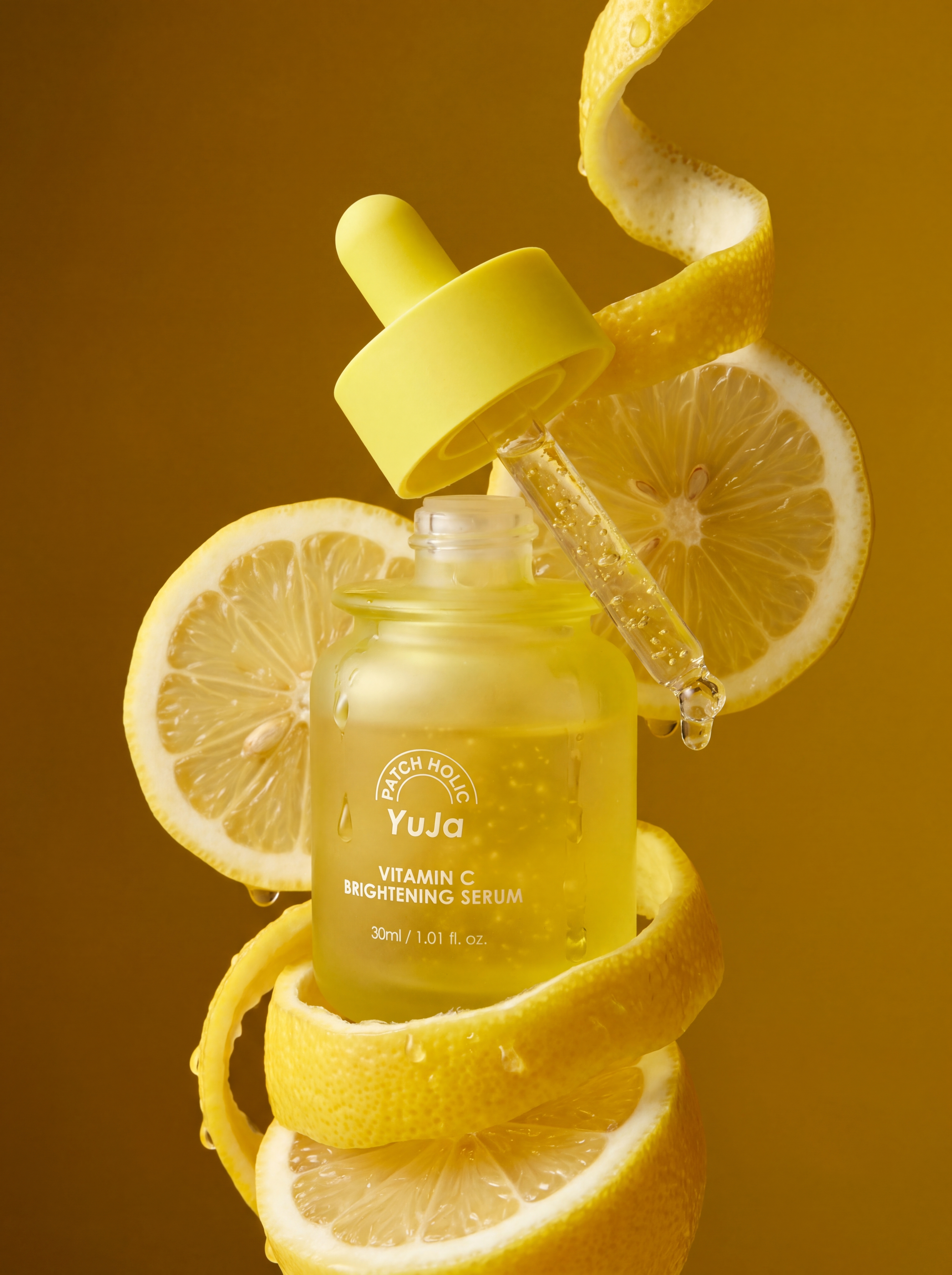 Patch Holic Yuja Vitamin C Brightening Serum Осветляющая сыворотка для лица с ниацинамидом 2% и витамином С, 30 мл купить в интернет-магазине Skin-Mag