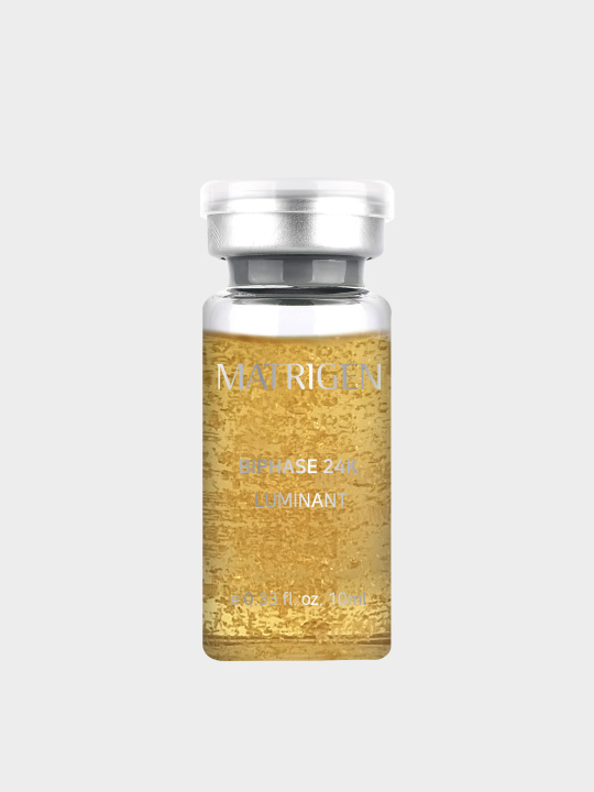 Matrigen Bi-Phase 24K Gold Luminant Ampoule Cыворотка для лица с золотом 24К и пептидами, 10 мл