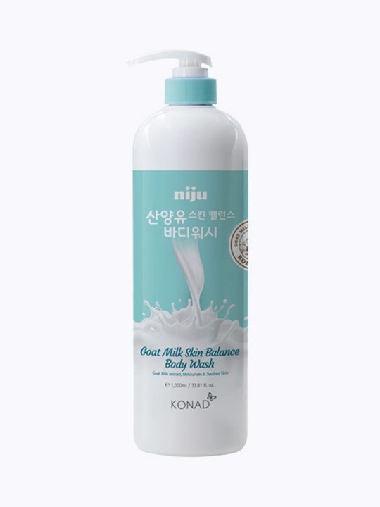 Konad Niju Goat Milk Skin Balance Body Wash Гель для душа с козьим молоком, 1000 мл