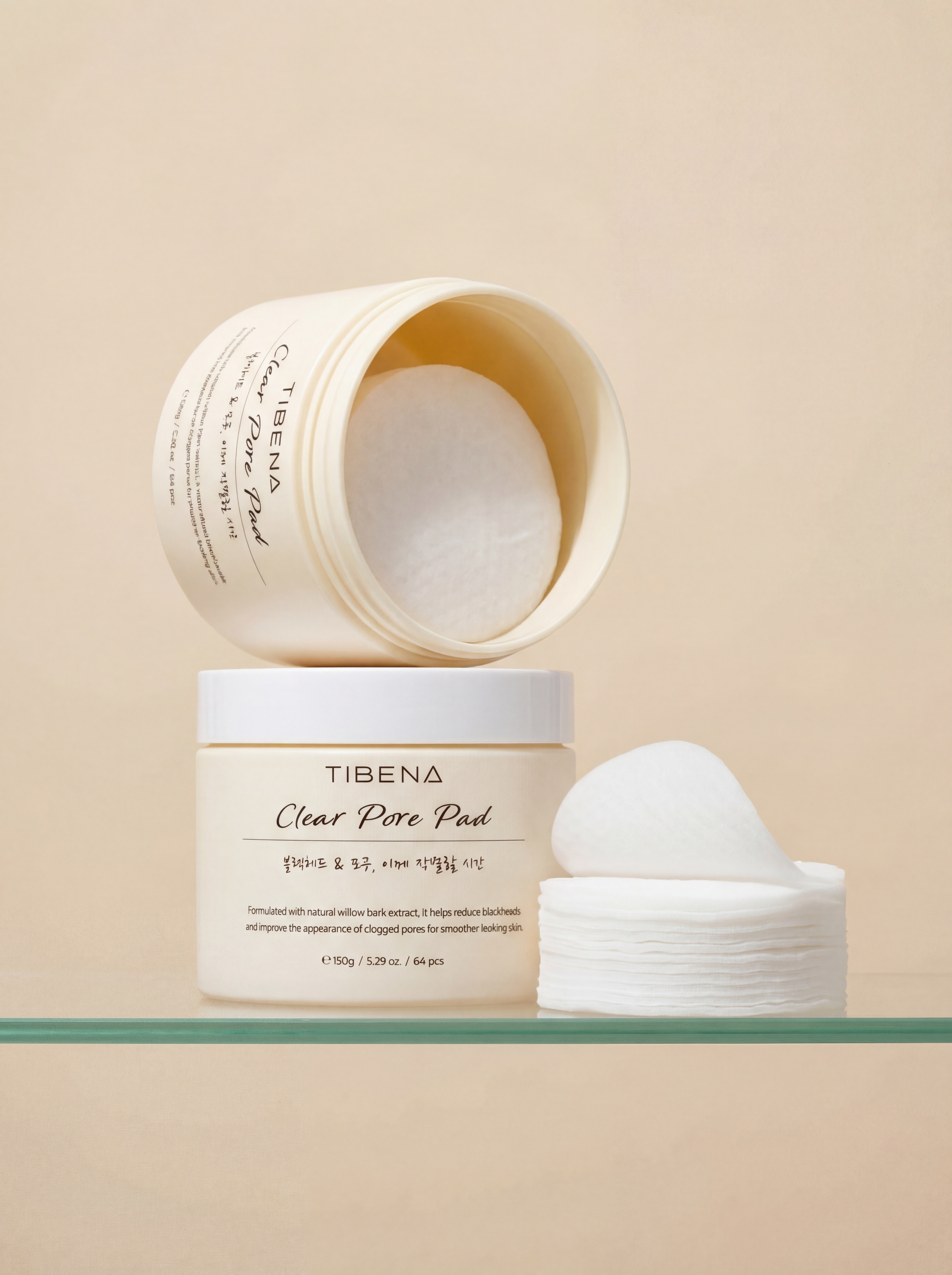 Konad Tibena Clear Pore Pad Очищающие пэды для сужения пор, 64 шт купить в интернет-магазине Skin-Mag