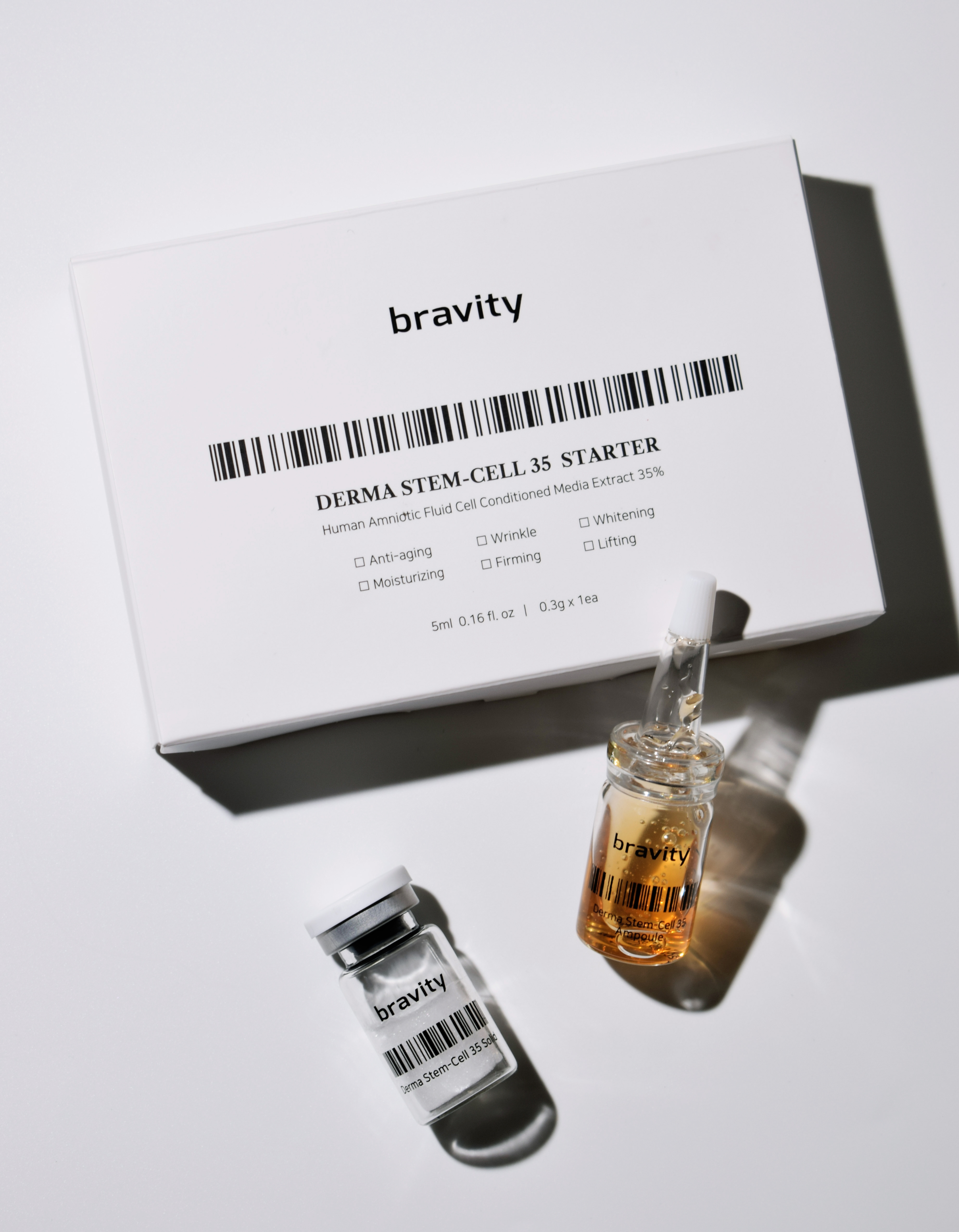 Bravity Derma Stem-Cell 35 program Сыворотка для лица интенсивно омолаживающая, 5 мл и 0,3 г купить в интернет-магазине Skin-Mag