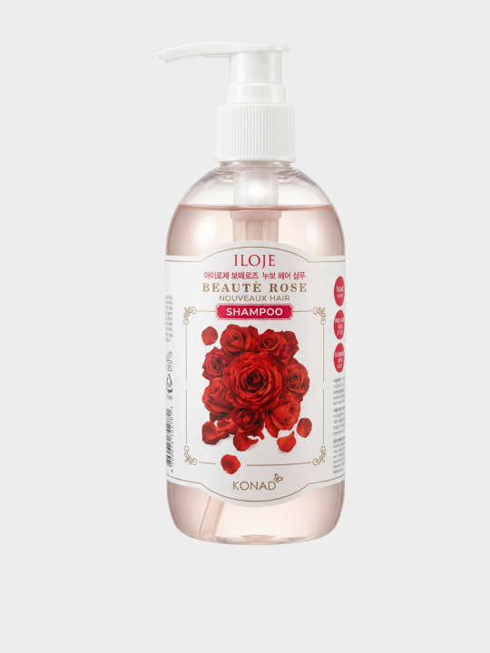 Konad ILOJE BEAUTE ROSE NOUVEAUX HAIR SHAMPOO 300ml купить в интернет-магазине Skin-Mag