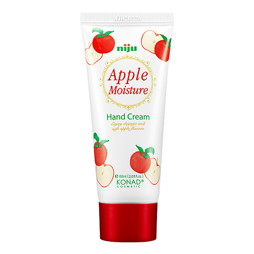 Konad niju Apple Moisture Hand Cream Корейский увлажняющий крем для кожи рук с маслами арганы, оливы, ши, витамином Е и экстрактом яблока, 60 мл купить в интернет-магазине Skin-Mag