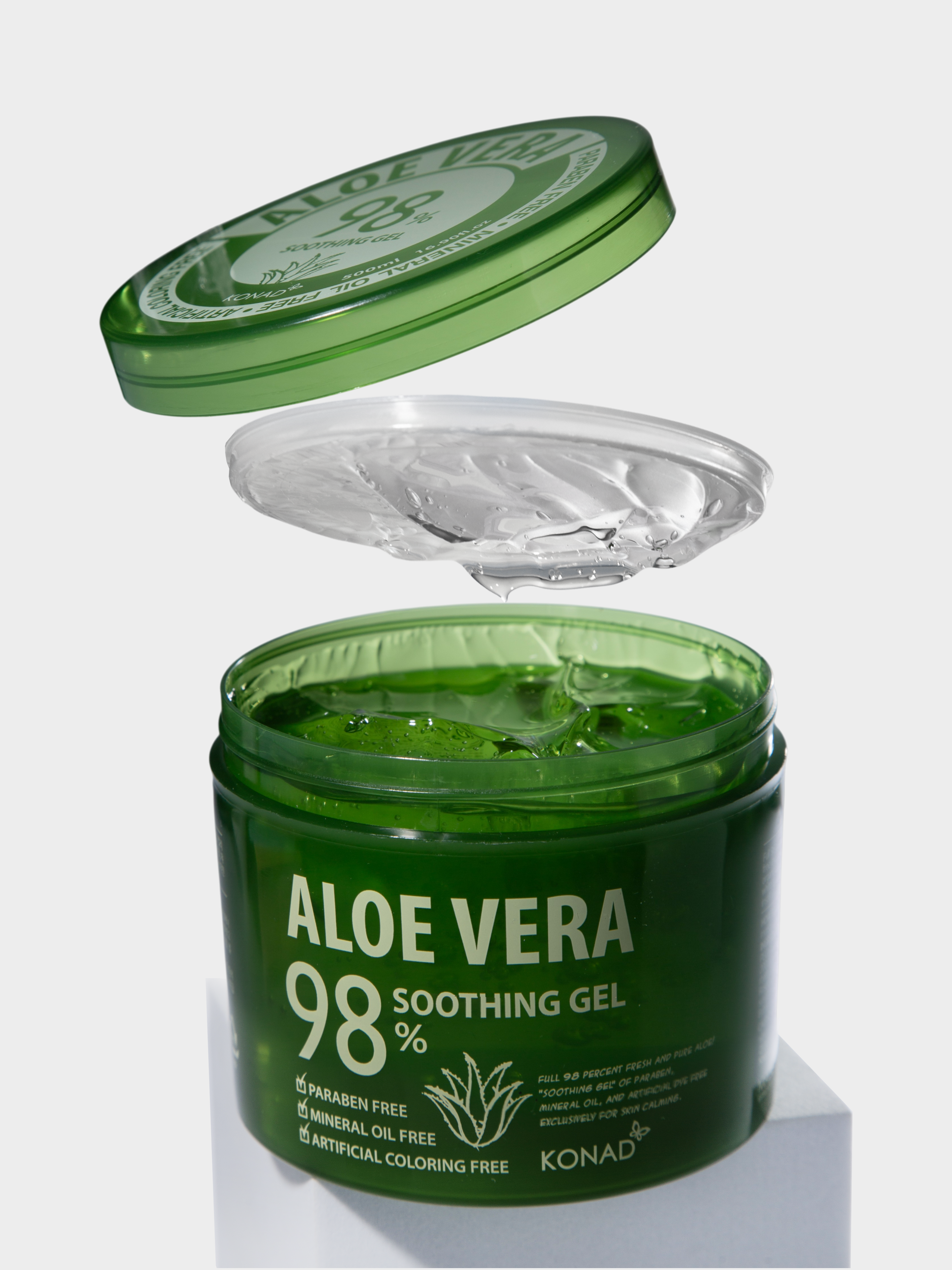Konad Aloe Vera 98% Soothing Gel Гель алоэ вера 98% для лица и тела, 500 мл купить в интернет-магазине Skin-Mag