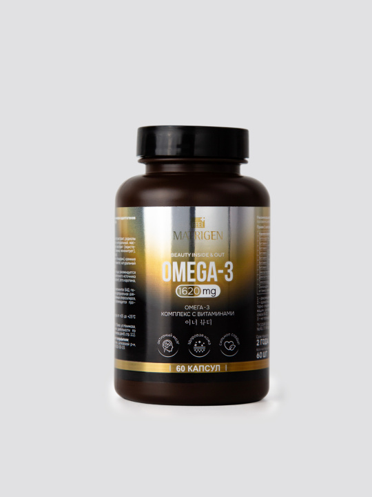 Matrigen Omega-3 1620 mg Омега 3 Комплекс с витаминами, 60 капсул купить в интернет-магазине Skin-Mag