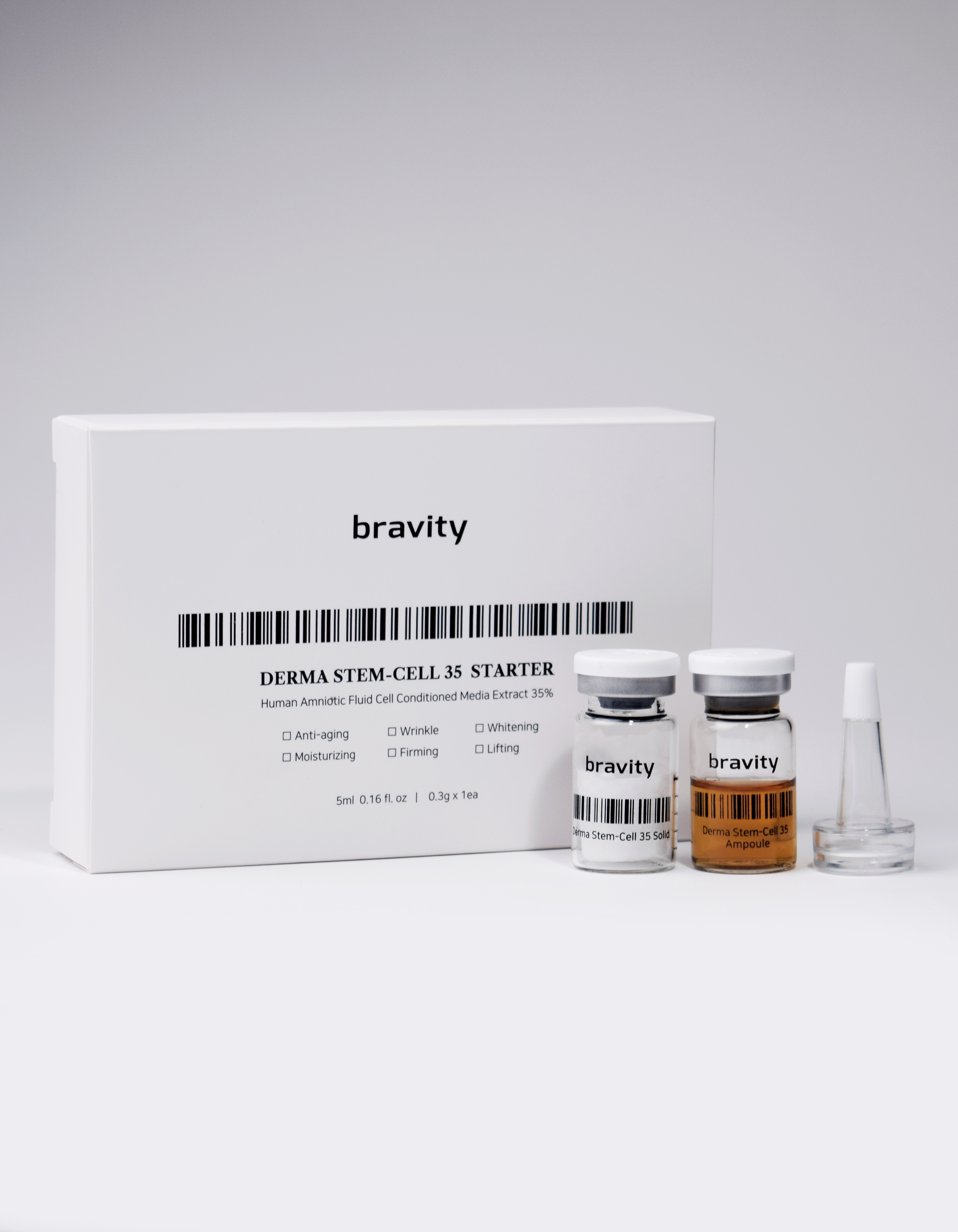 Bravity Derma Stem-Cell 35 program Сыворотка для лица интенсивно омолаживающая, 5 мл и 0,3 г купить в интернет-магазине Skin-Mag