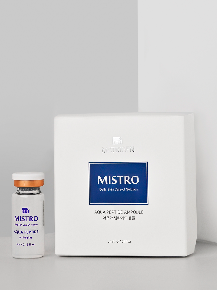 Matrigen Mistro Aqua Peptide Ampoule Сыворотка для лица с ниацинамидом и пептидами, 5 мл купить в интернет-магазине Skin-Mag