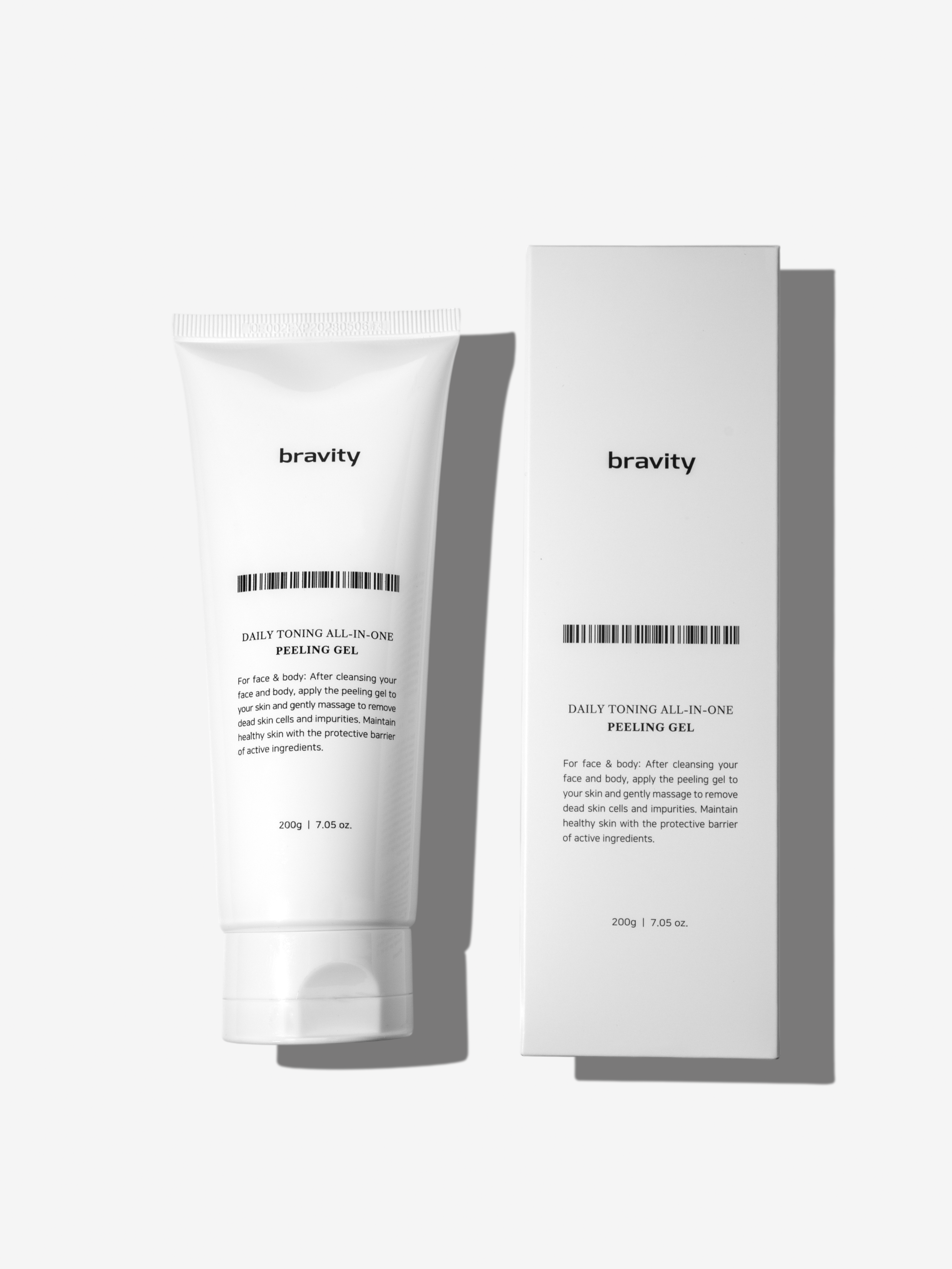 Bravity Daily Toning All In One Peeling Gel Пилинг гель для лица и тела ежедневный, 200 г купить в интернет-магазине Skin-Mag