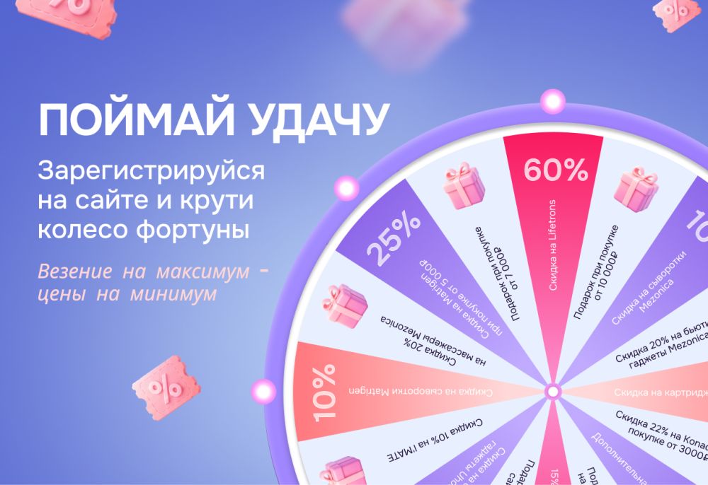 Акция Колесо фортуны — Skinmag