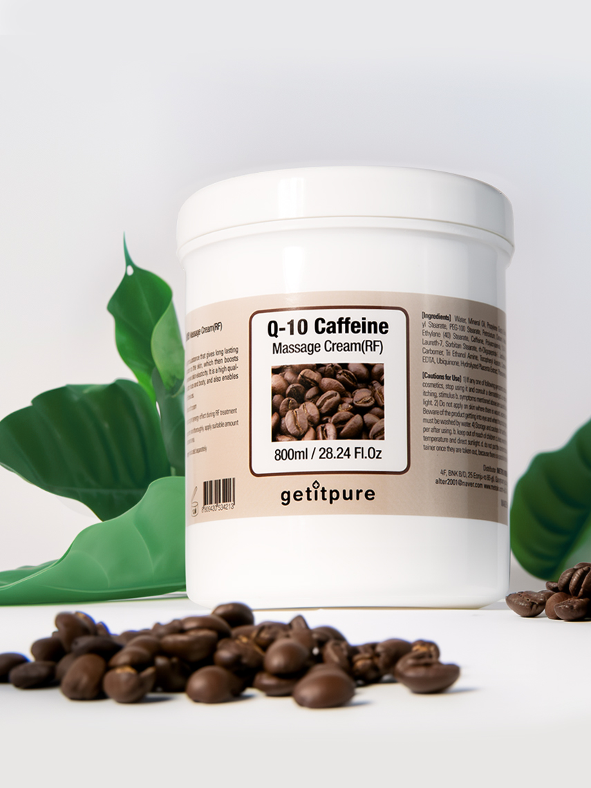 Medisance Metro Korea Recovery Q-10 Caffein Massage cream RF Восстанавливающий массажный RF аппаратный лифтинг крем для тела с кофеином и коэнзим Q10, 800 мл купить в интернет-магазине Skin-Mag