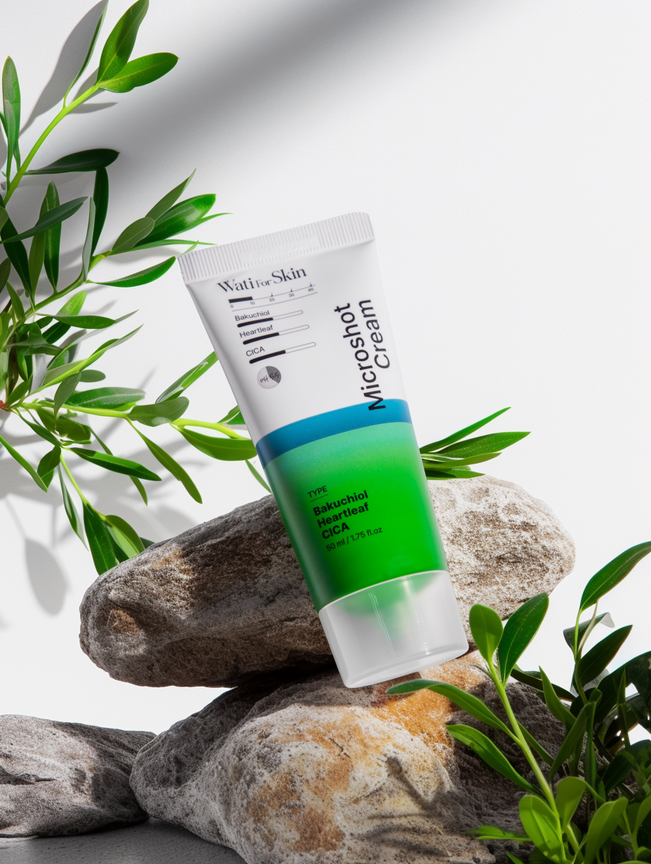 Wati For Skin Bakuchiol Heartleaf Cica Microshot Cream Крем для лица с микроиглами бакучиол и центелла, 50 мл купить в интернет-магазине Skin-Mag