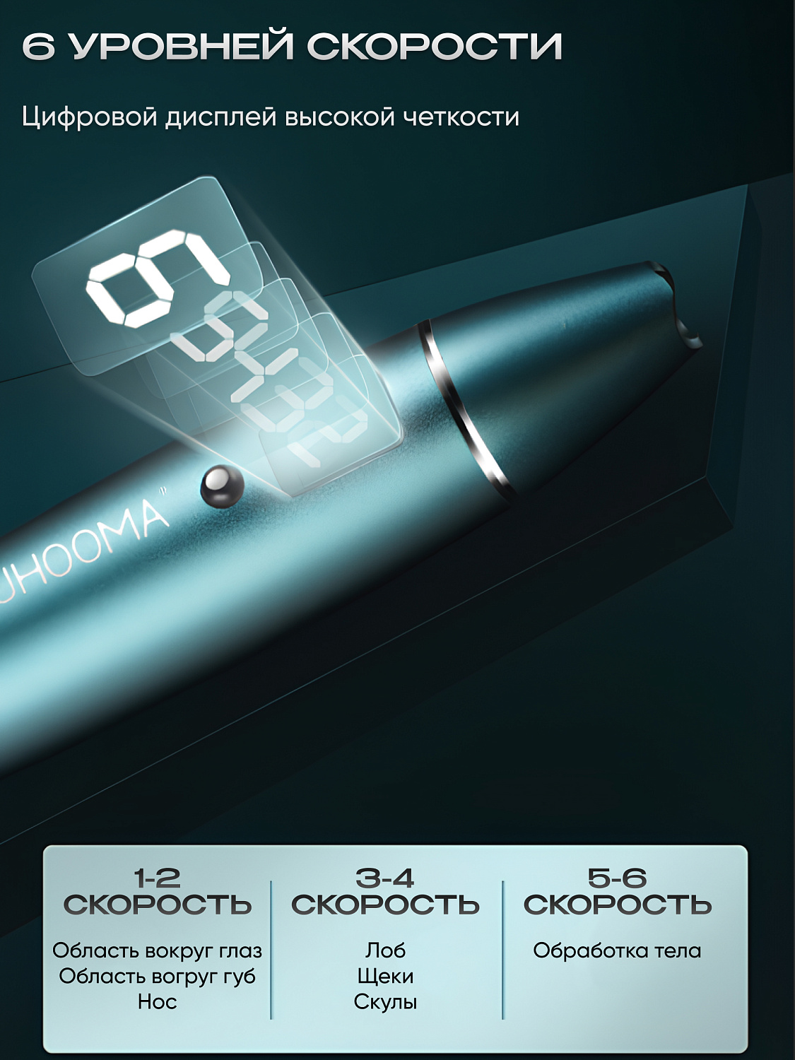 UHOOMA Дермапен  F6s зеленый