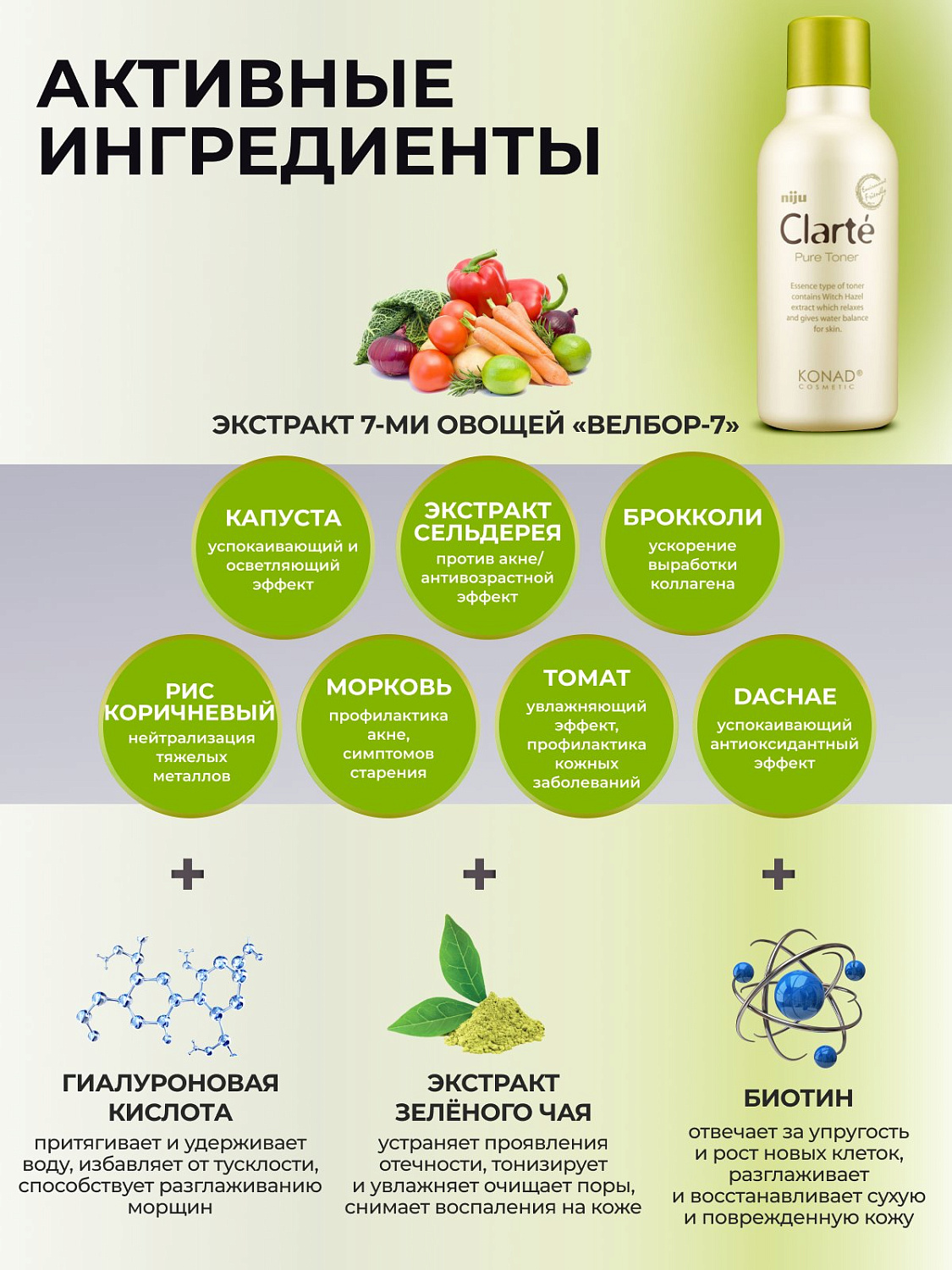 Konad niju Clarté Pure Toner 180ml