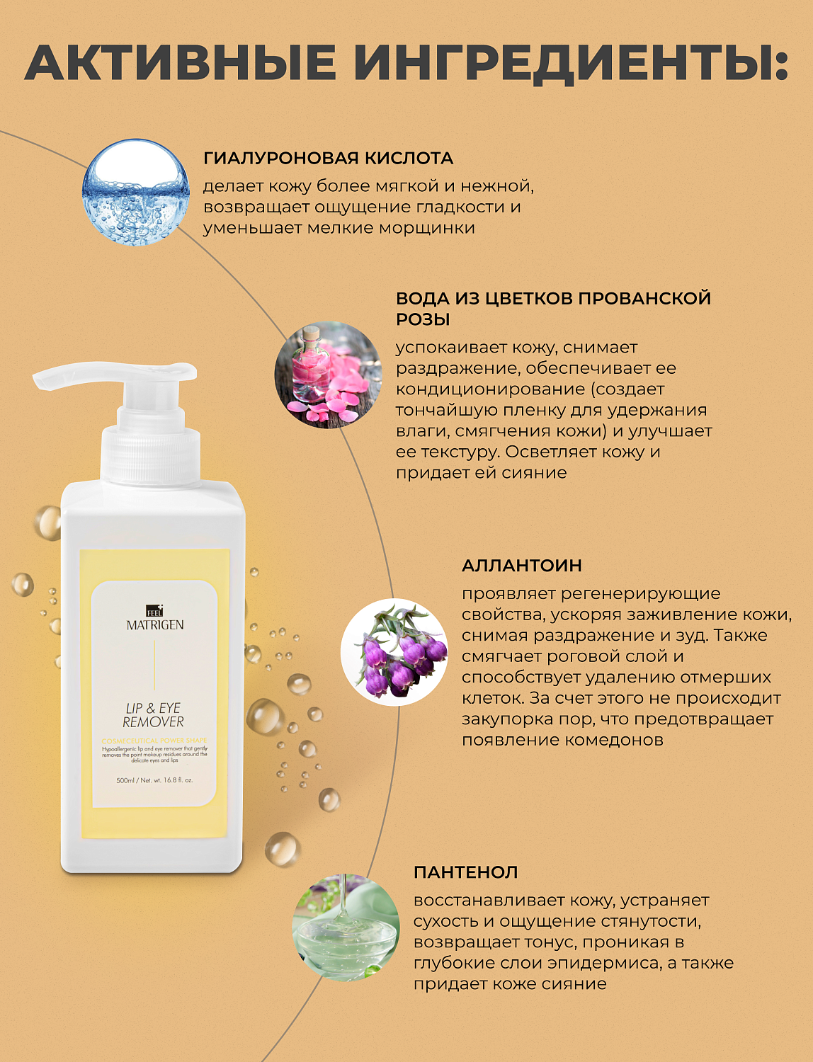 Matrigen Lip & Eye Remover Жидкость для демакияжа глаз и губ, 500 мл